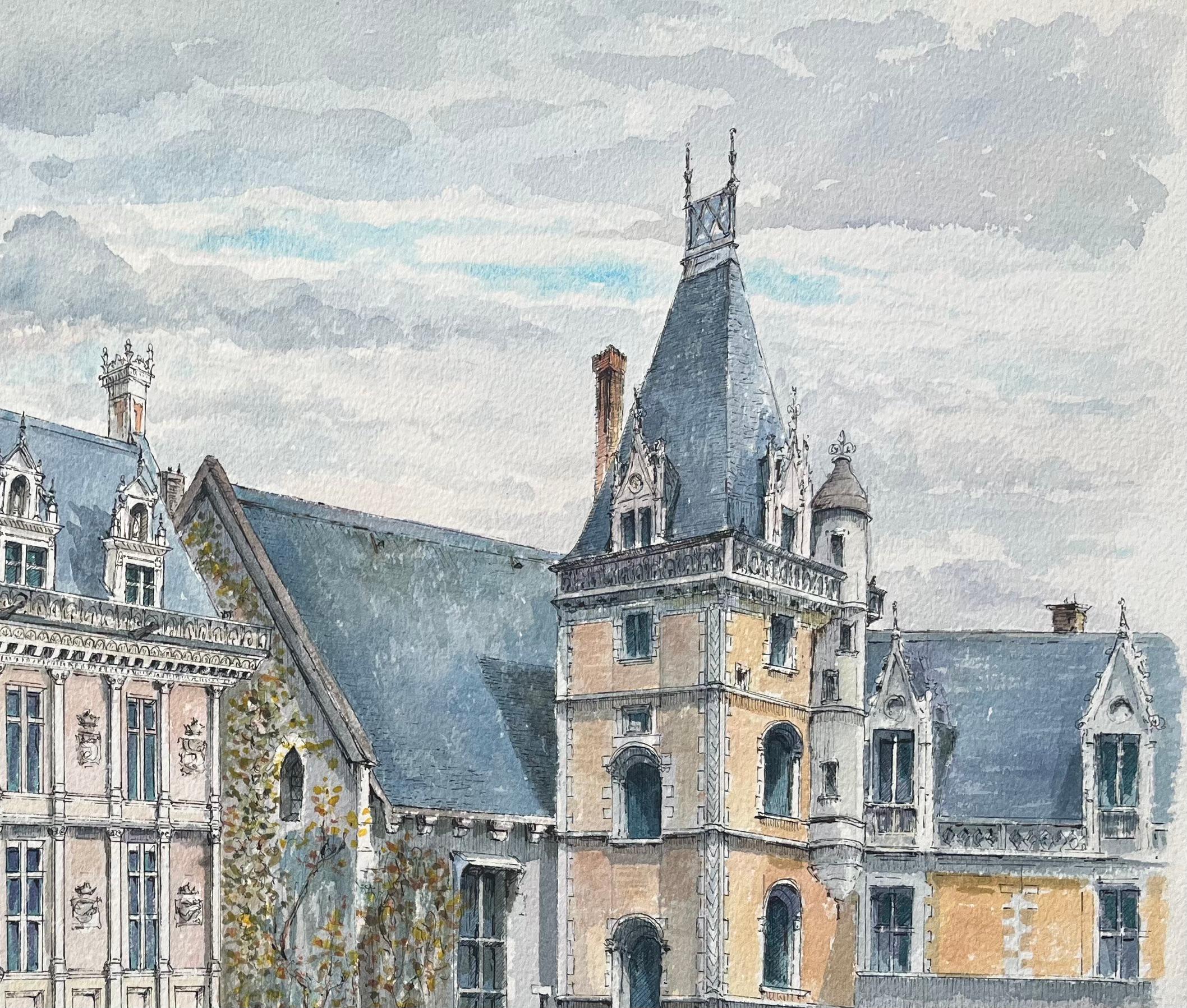 Aquarelle française de 