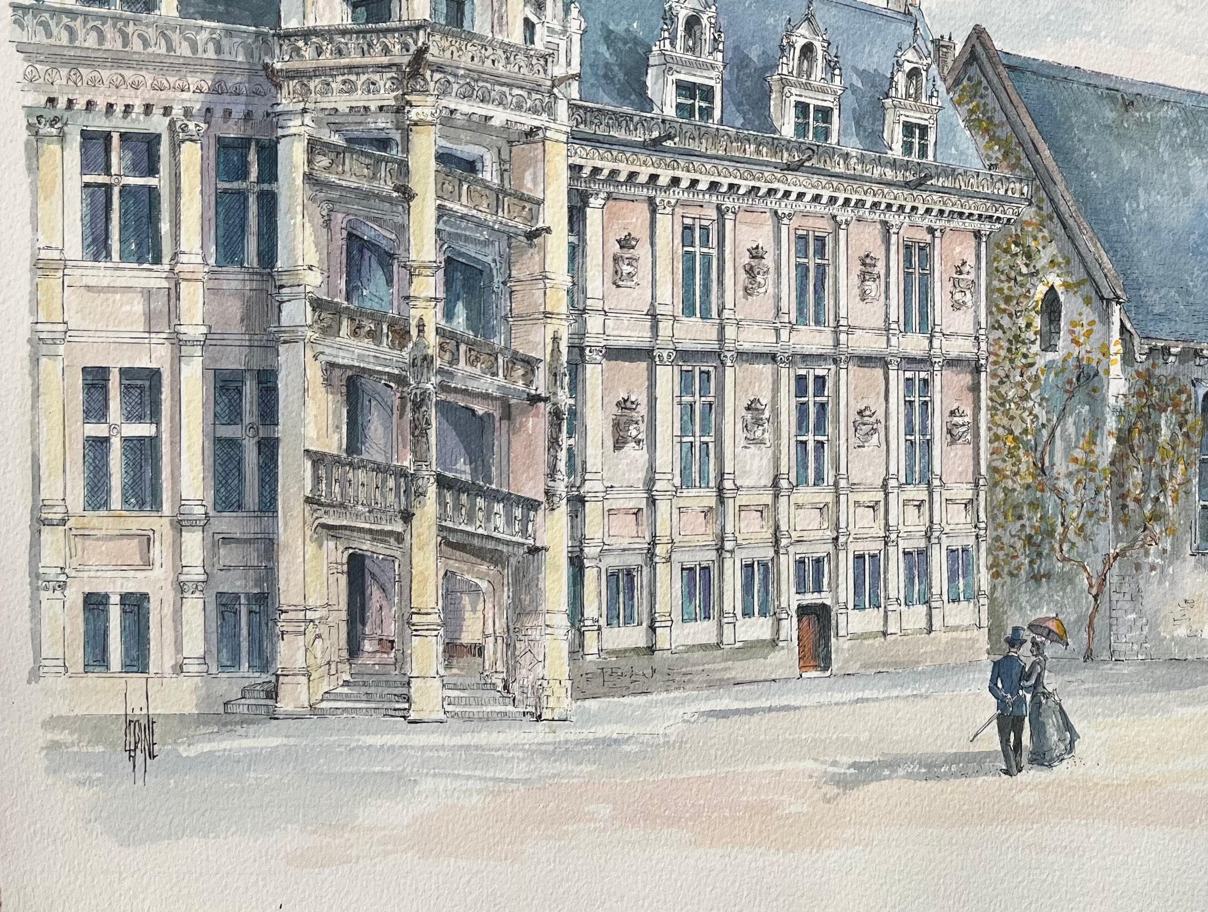 Aquarelle française de 