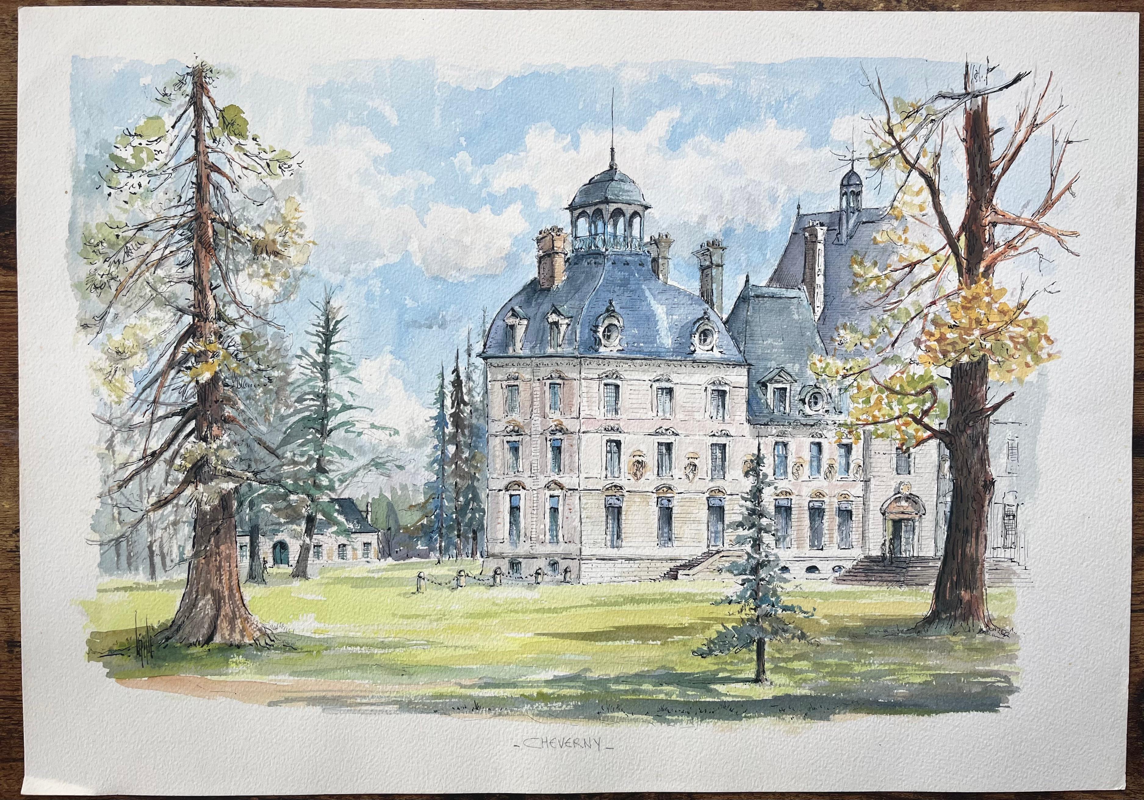 French Watercolor of 