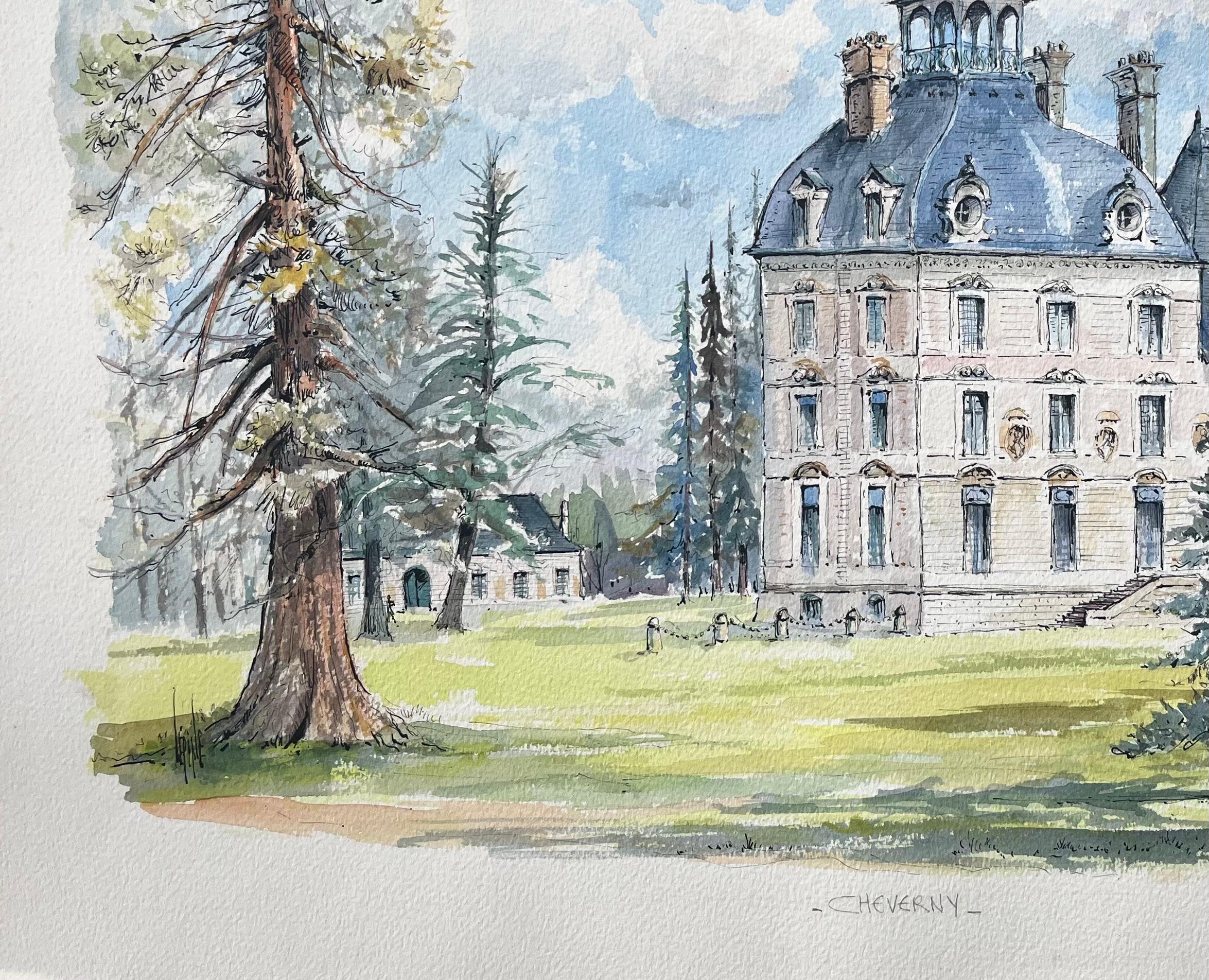 French Watercolor of 