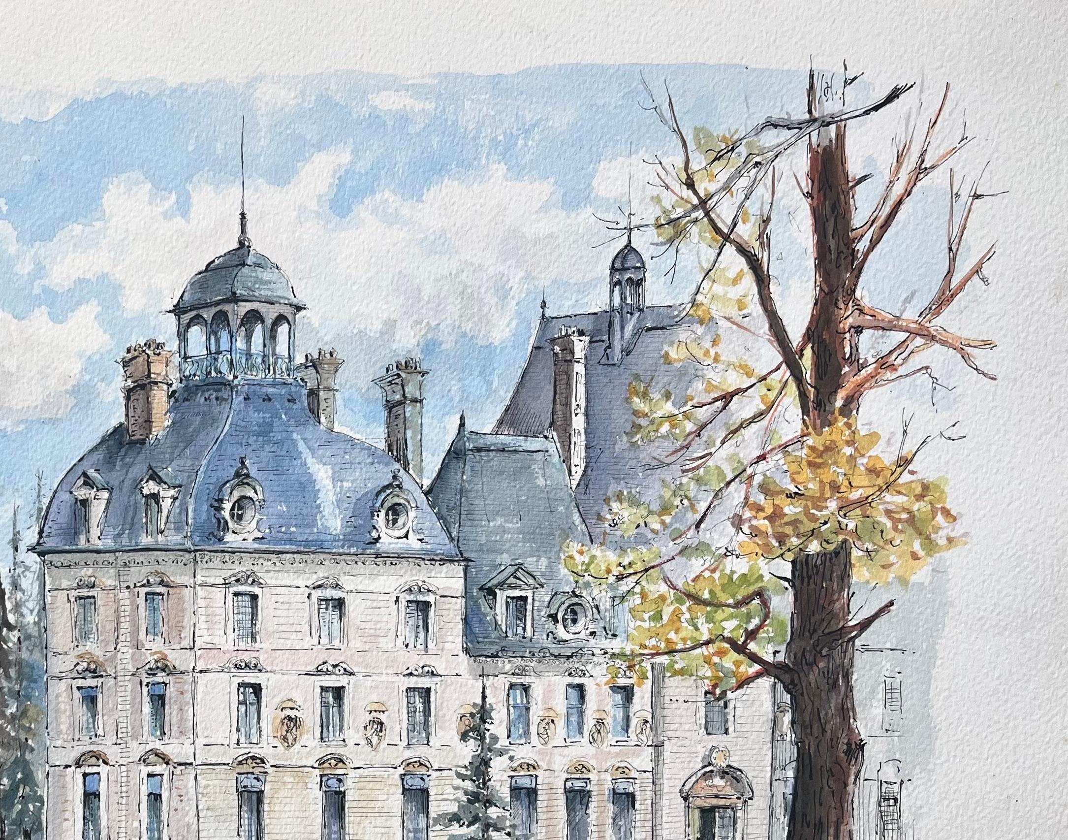 Title: French Watercolor of 