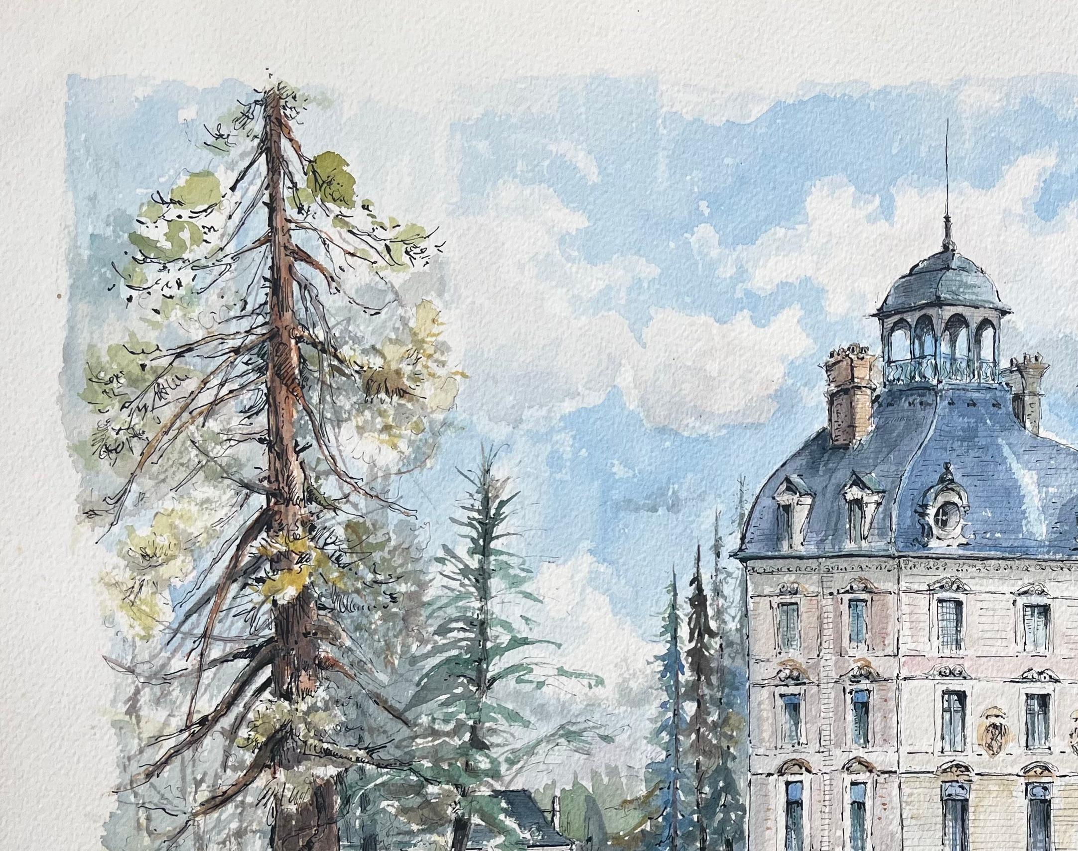 French Watercolor of 