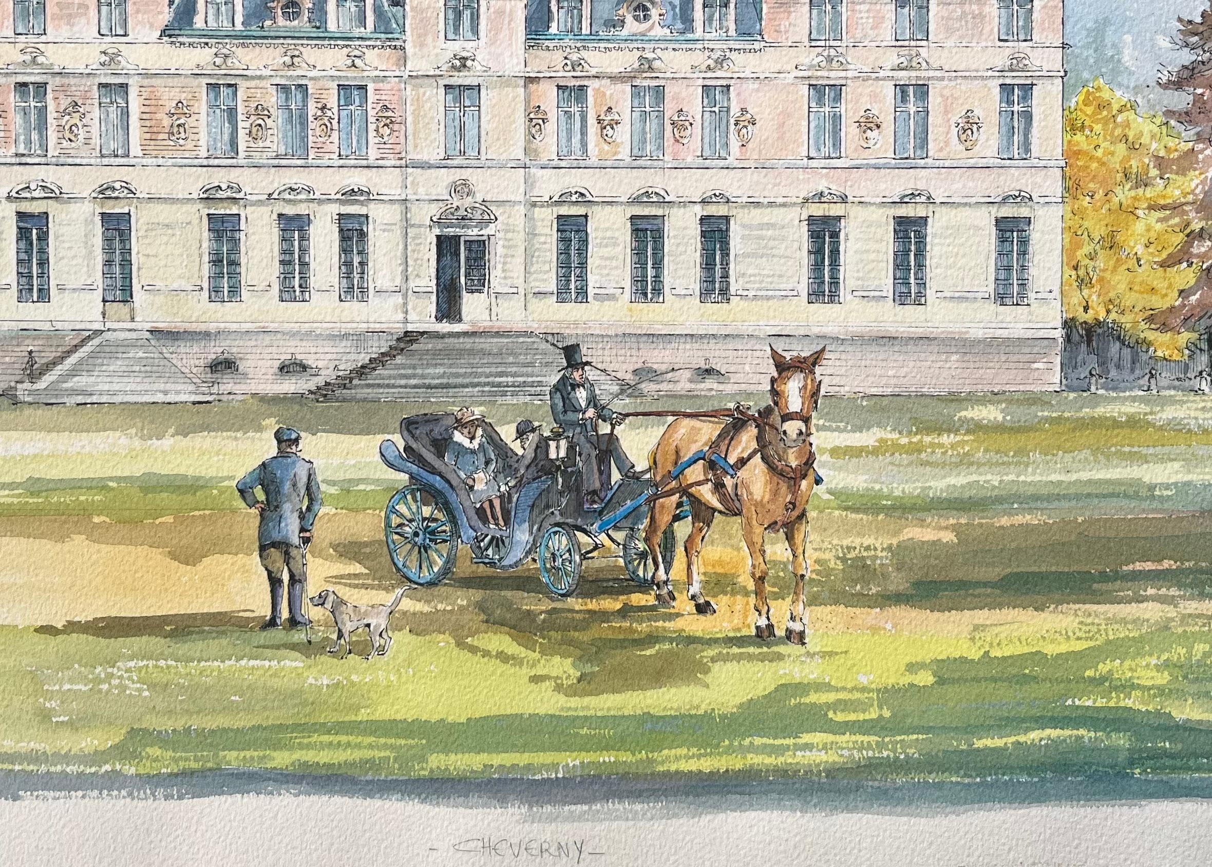 Acquerello francese di 