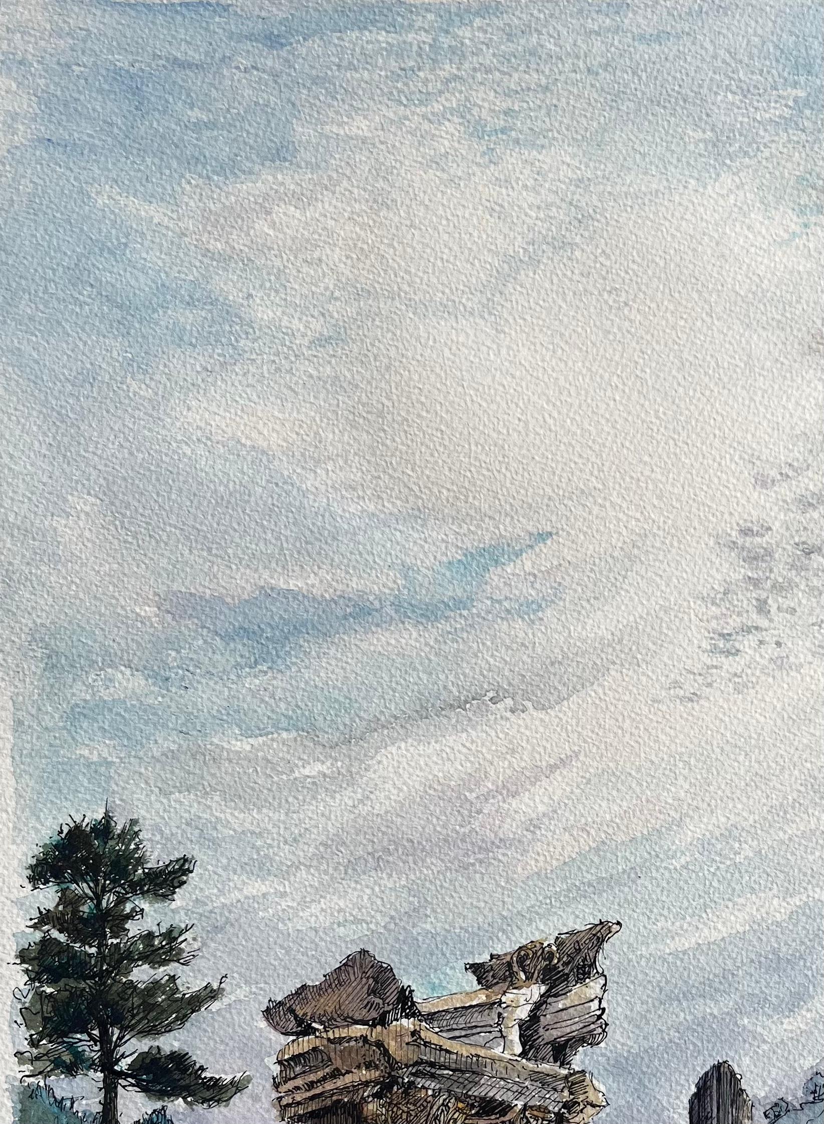 Título: Acuarela francesa de las ruinas de Glanum en Saint-Rémy-de-Provence
de Robert Lepine (francés, 1929 - 2017)
Firmado: Sí
Técnica: Acuarela sobre papel de artista
Tamaño: 13,5 x 10,75 (alto x ancho)
Procedencia: De la colección del Atelier A