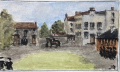 Historische Miniatur-Aquarelle von John Wesley Kingswood School