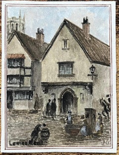 Historic Miniature Watercolor of Lewin’s Mead in Bristol