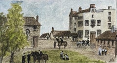 Historic Miniature Watercolor of John Wesley’s Kingswood School