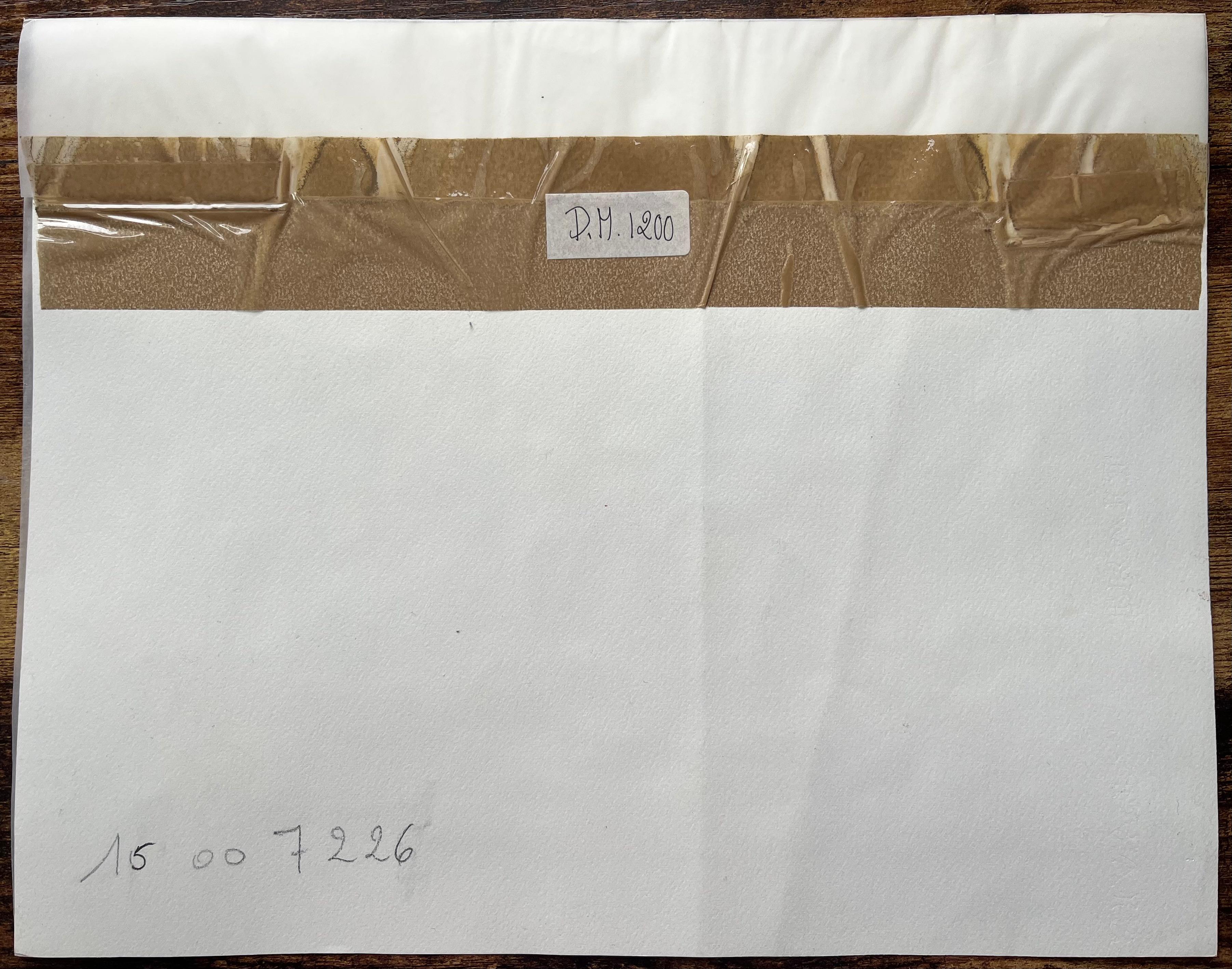 Aquarelle française de Vaison-la- Romaine et de Pont Romain en vente 2