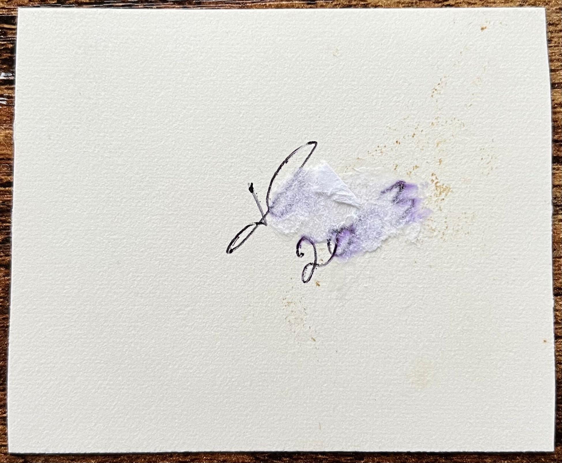 Title: Historic Miniature Watercolors of The Hatchet Inn in Bristol
by Jack Grunwell, 20th century British artist 
Medium: Watercolor on thin card, unframed
Measurements: 2.5 inches (height) x 3 inches (width)
Condition: Very good and highly