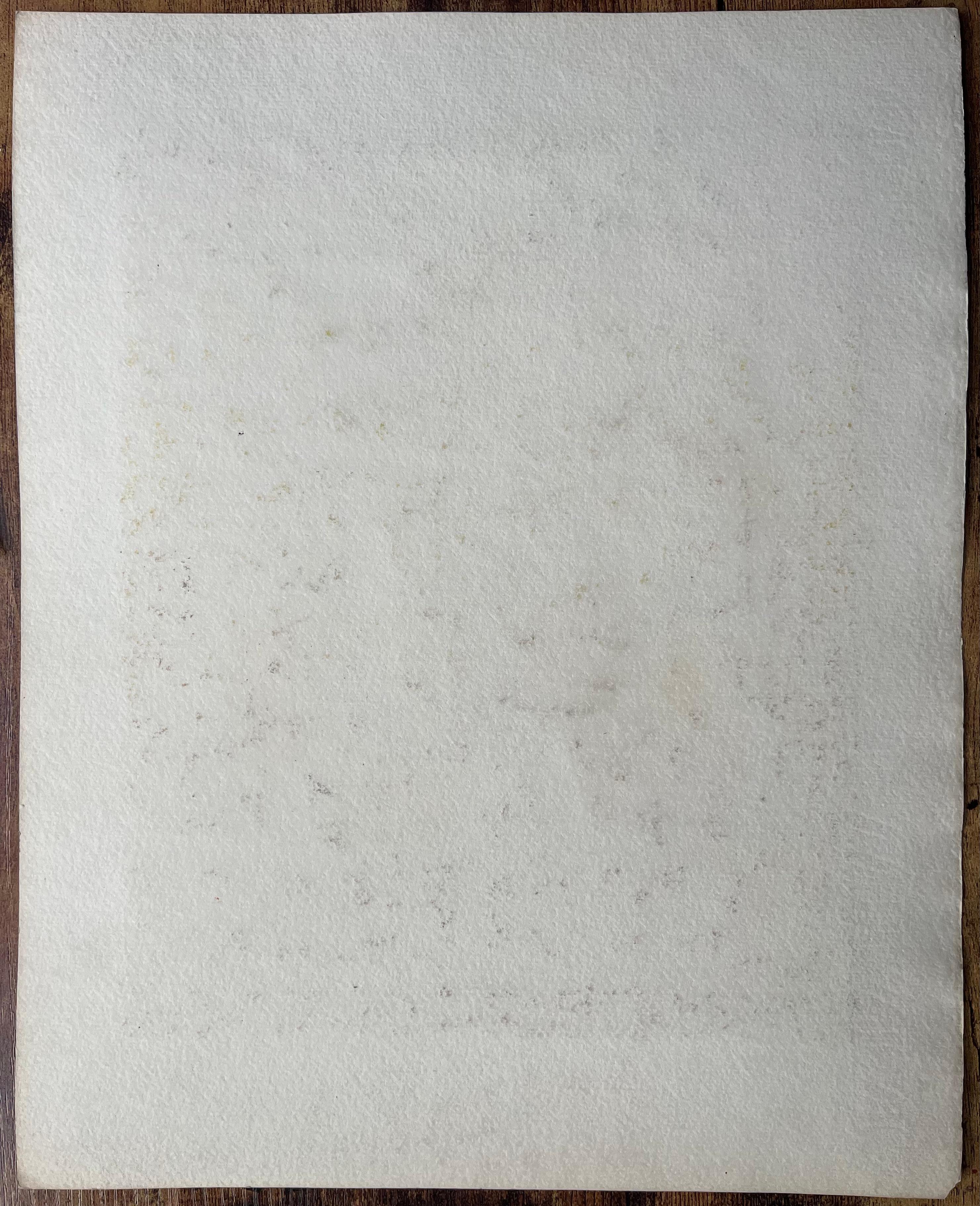 Französisches Gouache-Gemälde eines Brotbackens im Pueblo-Stil in Taos, New Mexico im Angebot 2