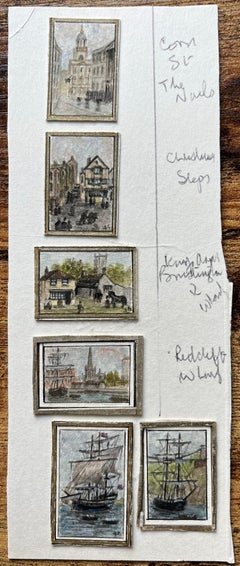 Collection of Historic Bristol Scenes and Maritime Watercolors