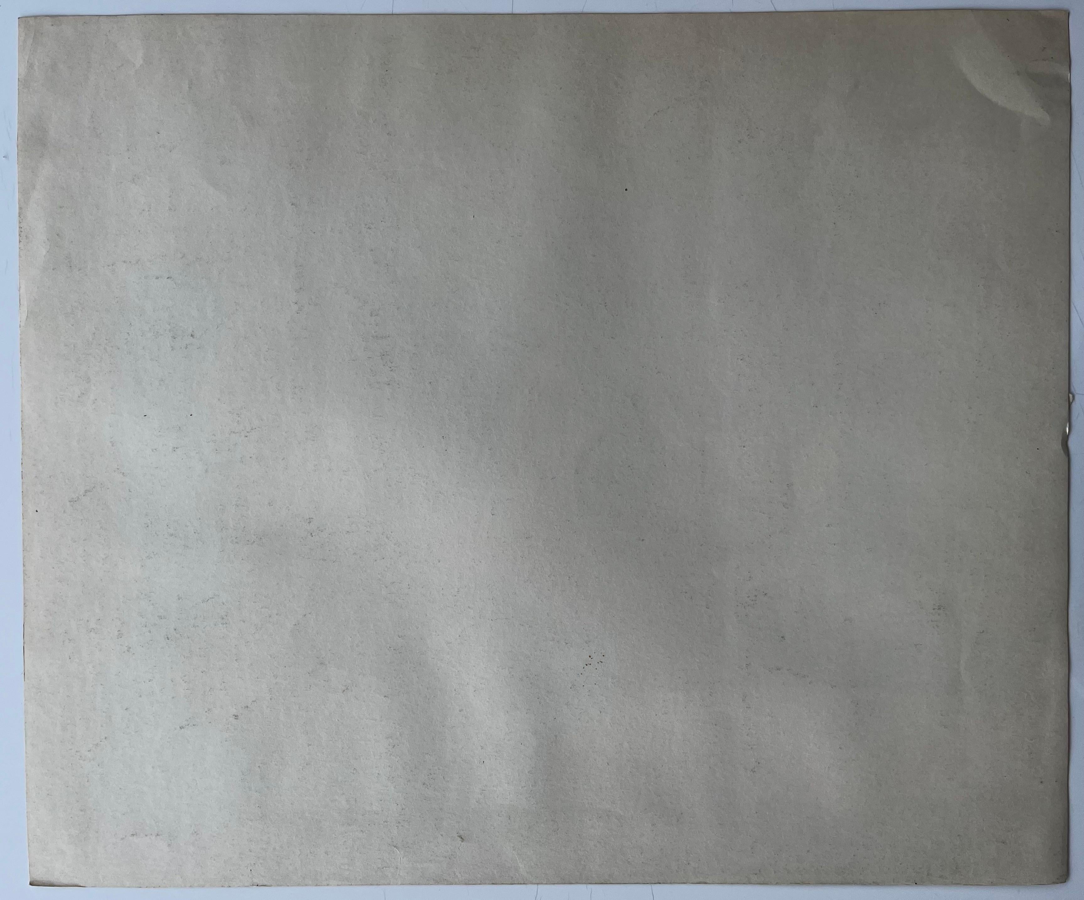 Chalets de campagne français avec arbres et lumière printanière Dessin aux pastels en vente 3