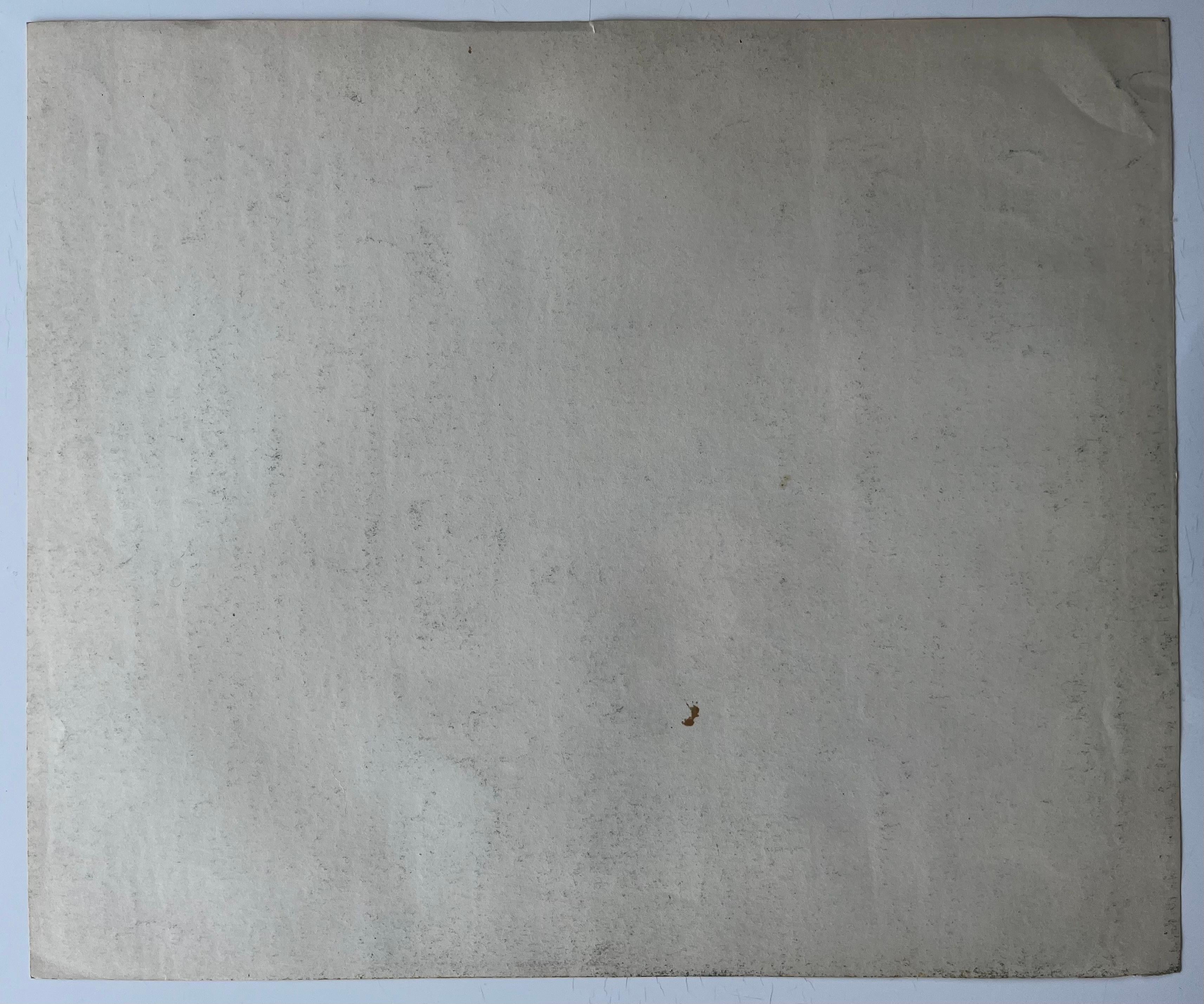 Scena di fiume francese con barche a remi, alberi e riflessi Disegno a pastello in vendita 3