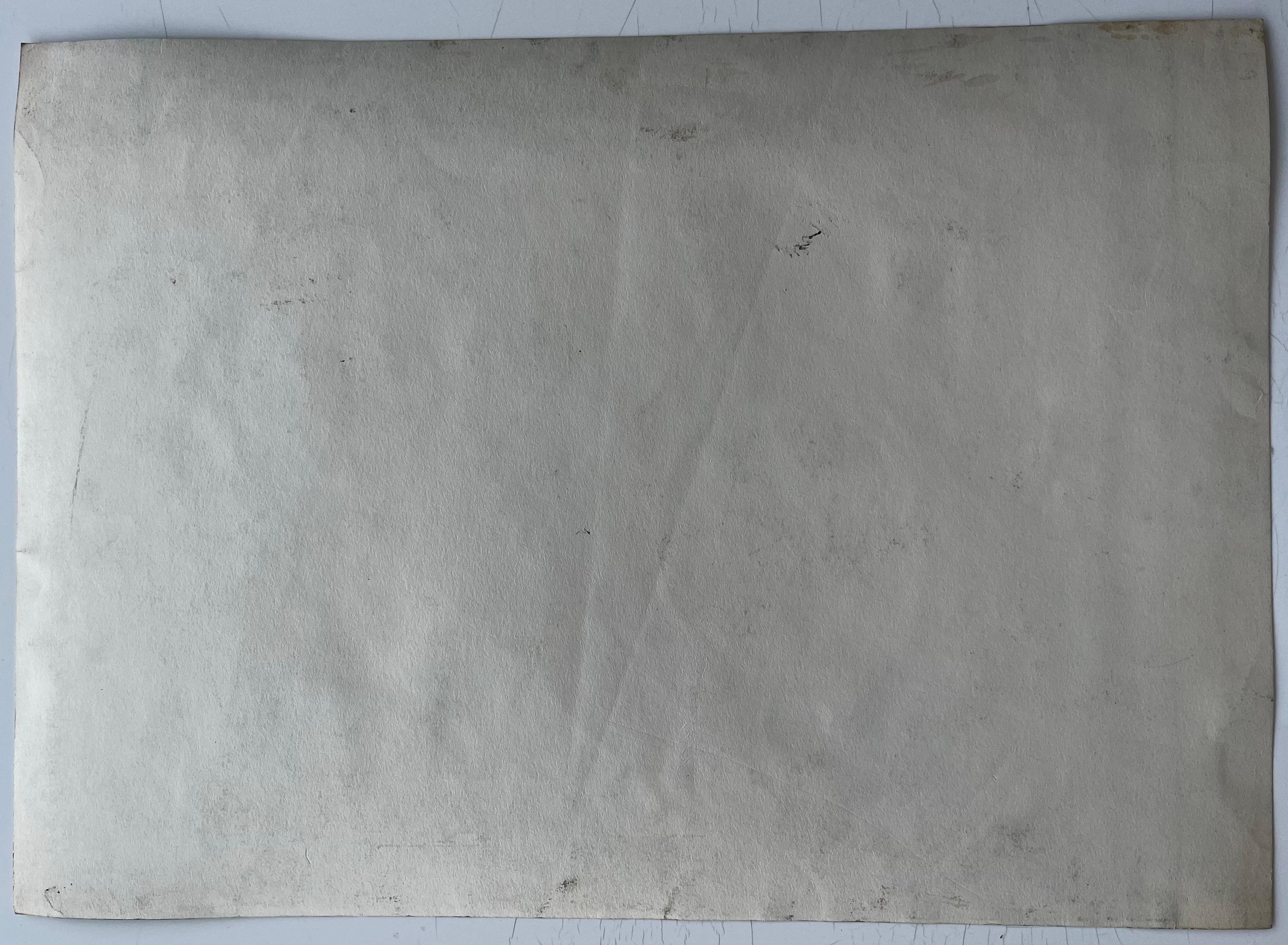 Kubistisches abstraktes Stillleben mit Vase, Obst und dekorativem Teller im Angebot 3