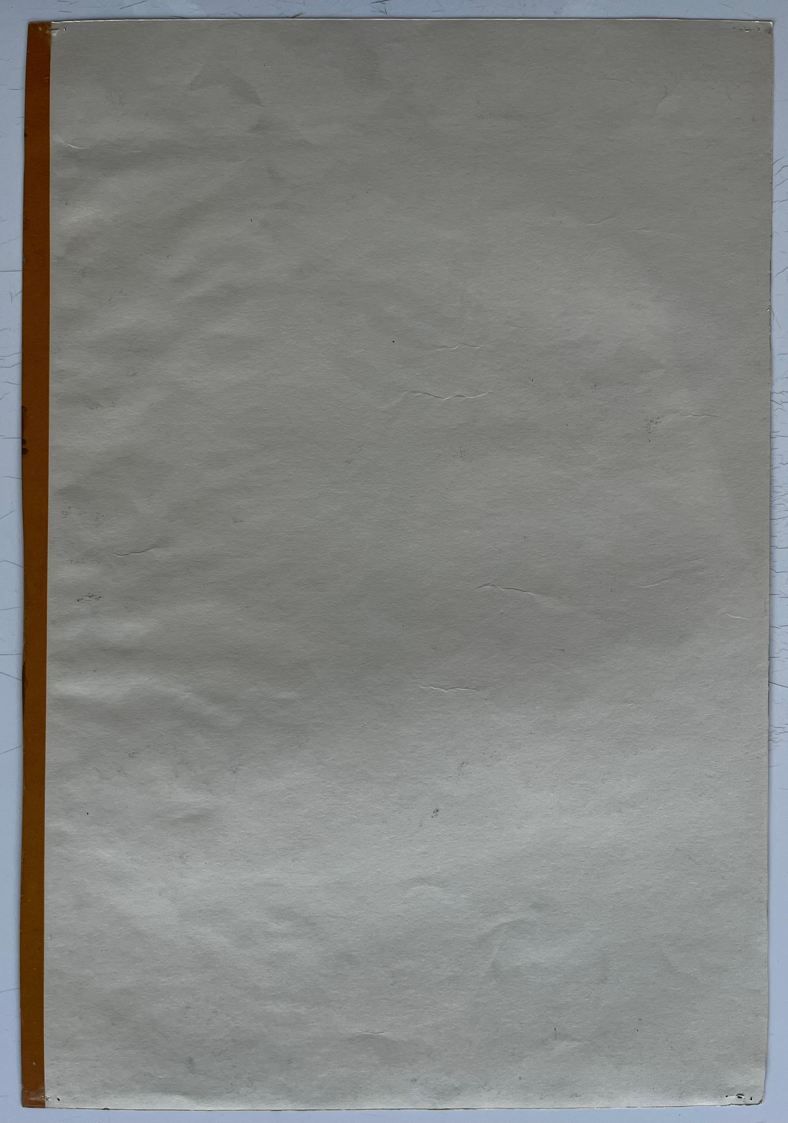Nature morte vibrante avec fruits et draperie jaune Gouache moderniste française en vente 3