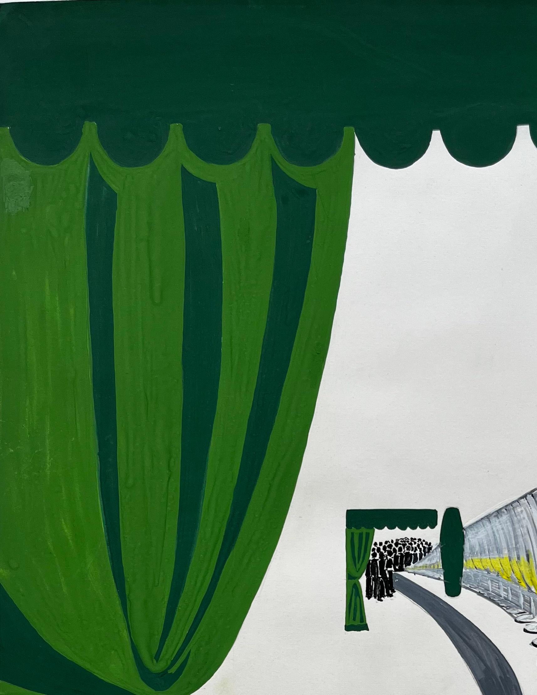 Titre : Martini Advertising Design Extra Dry Cocktail French Modernist Gouache
Guy Nicod (français 1923 - 2021) 
Gouache sur papier d'artiste, non encadrée
Taille : 15.75 x 11.75 pouces (hauteur x largeur)
Provenance : Succession d'Artistics,