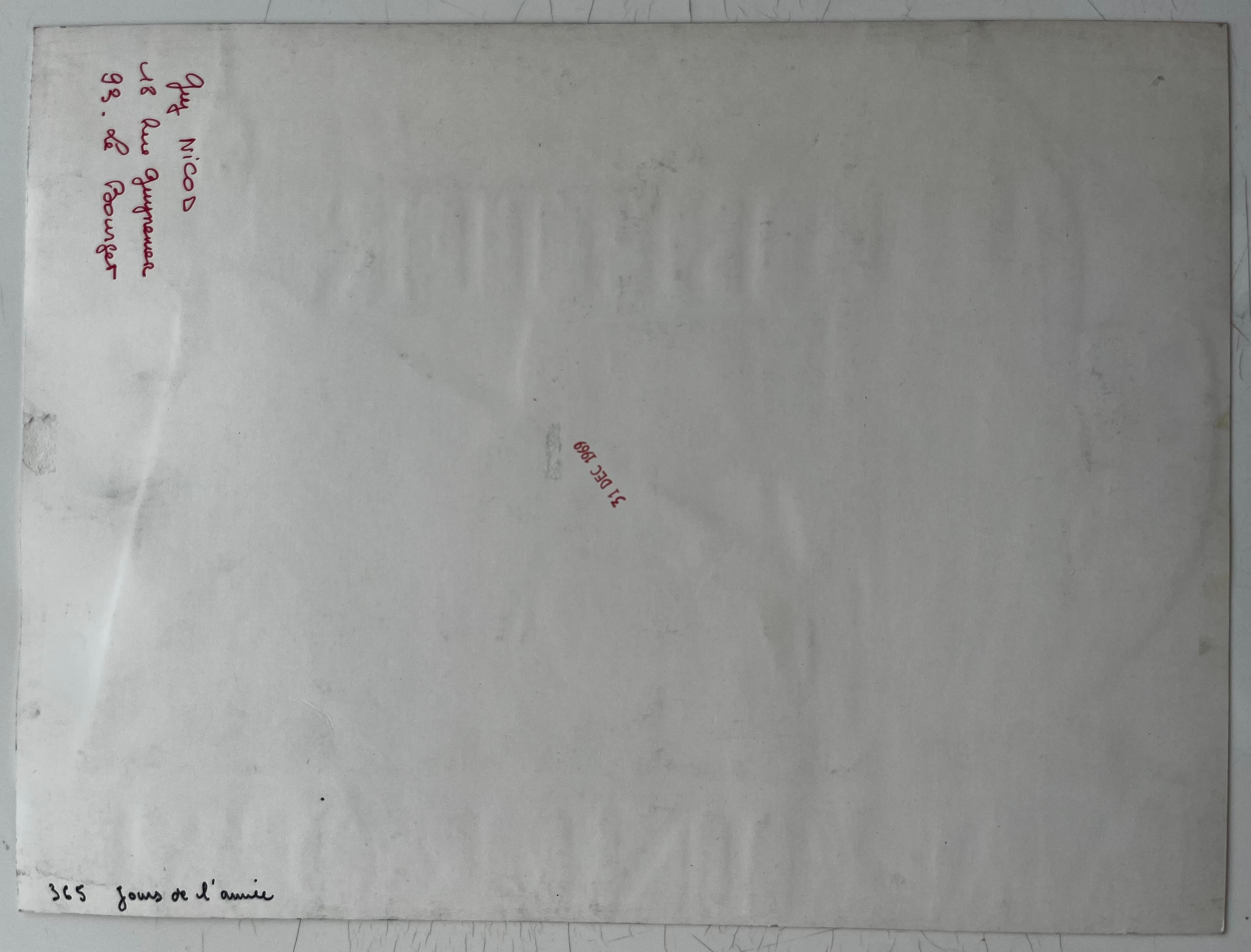 Martini et Rossi Bitter Cocktail Moderniste Français Style Publicitaire avec Bouteille en vente 3