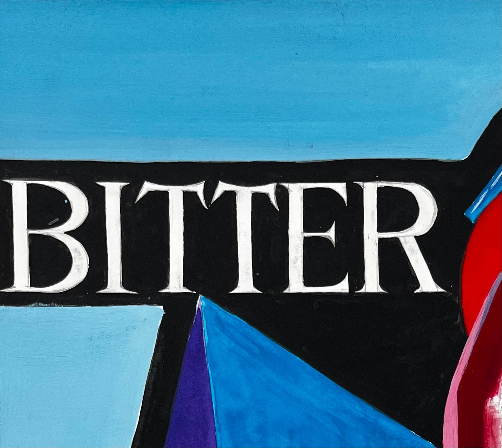 Martini et Rossi Bitter Publicité Vintage Design Moderniste Français Gouache - Moderne Art par Guy Nicod