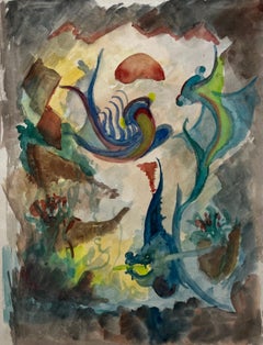 Abstract Drawings and Watercolors