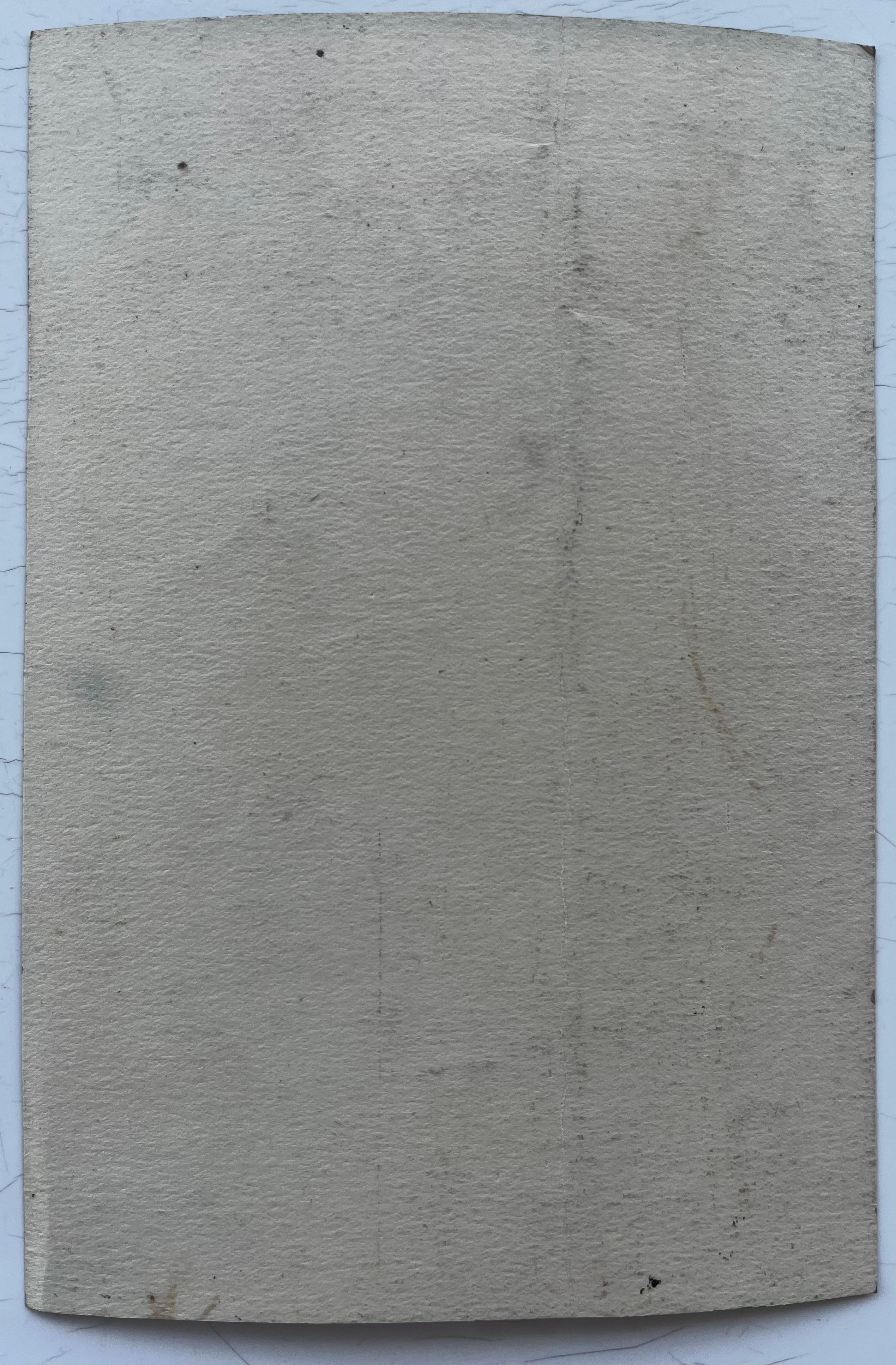 Composition géométrique abstraite en rouge, orange et jaune Gouache moderniste en vente 2