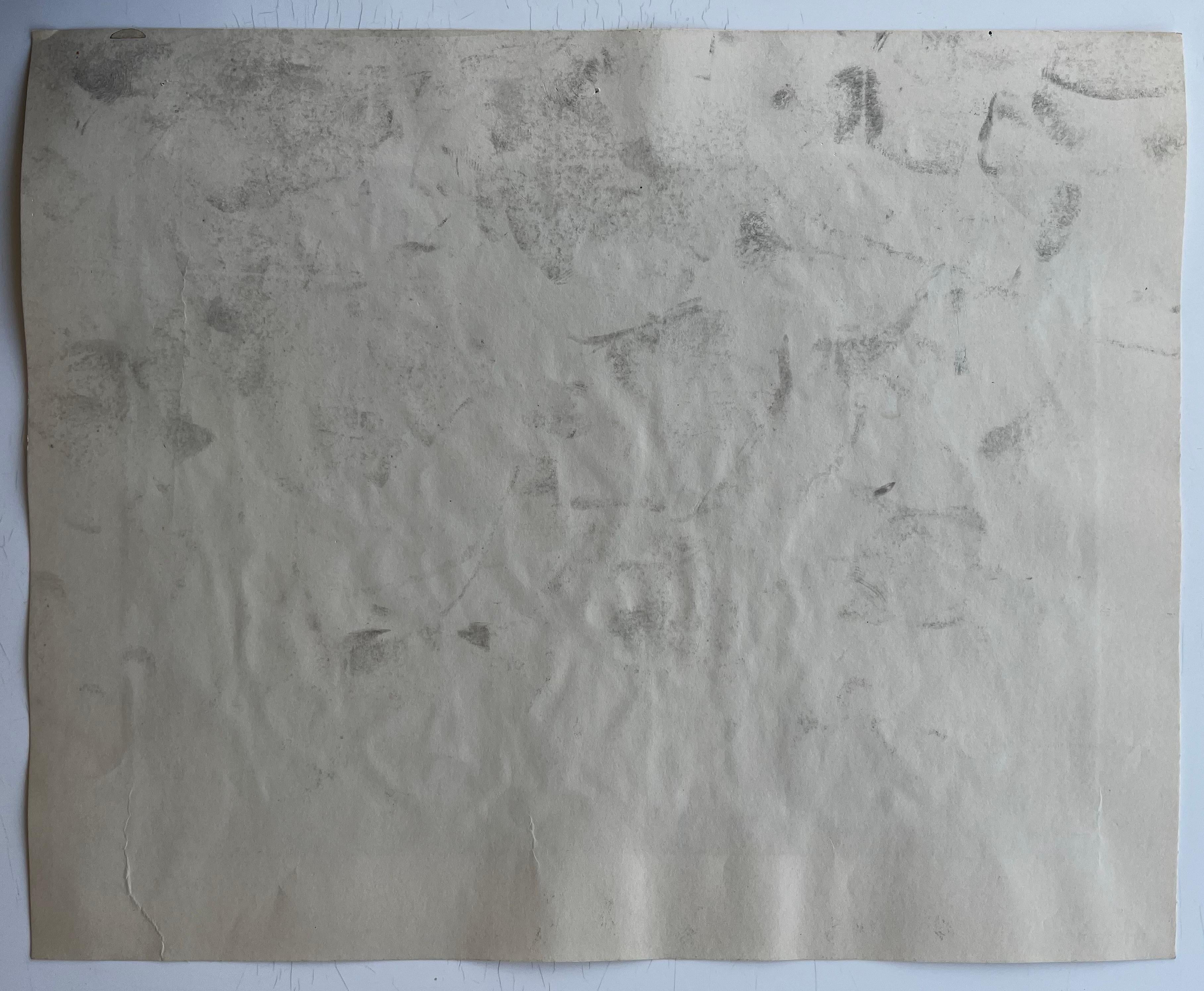 Composizione astratta di occhi Acquerello modernista francese di Guy Nicod in vendita 7