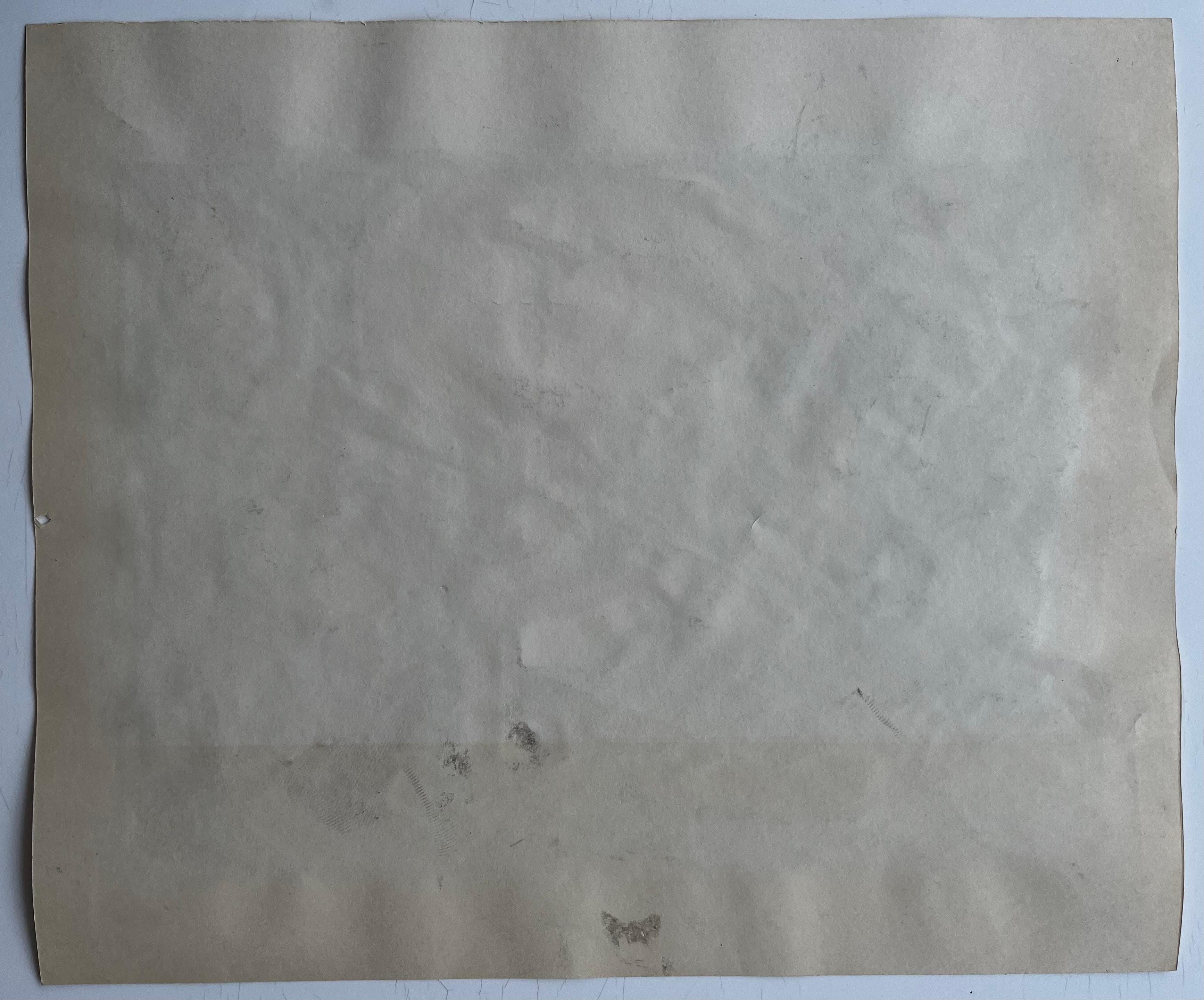 Composizione geometrica astratta con forme circolari e accenti verdi in vendita 4