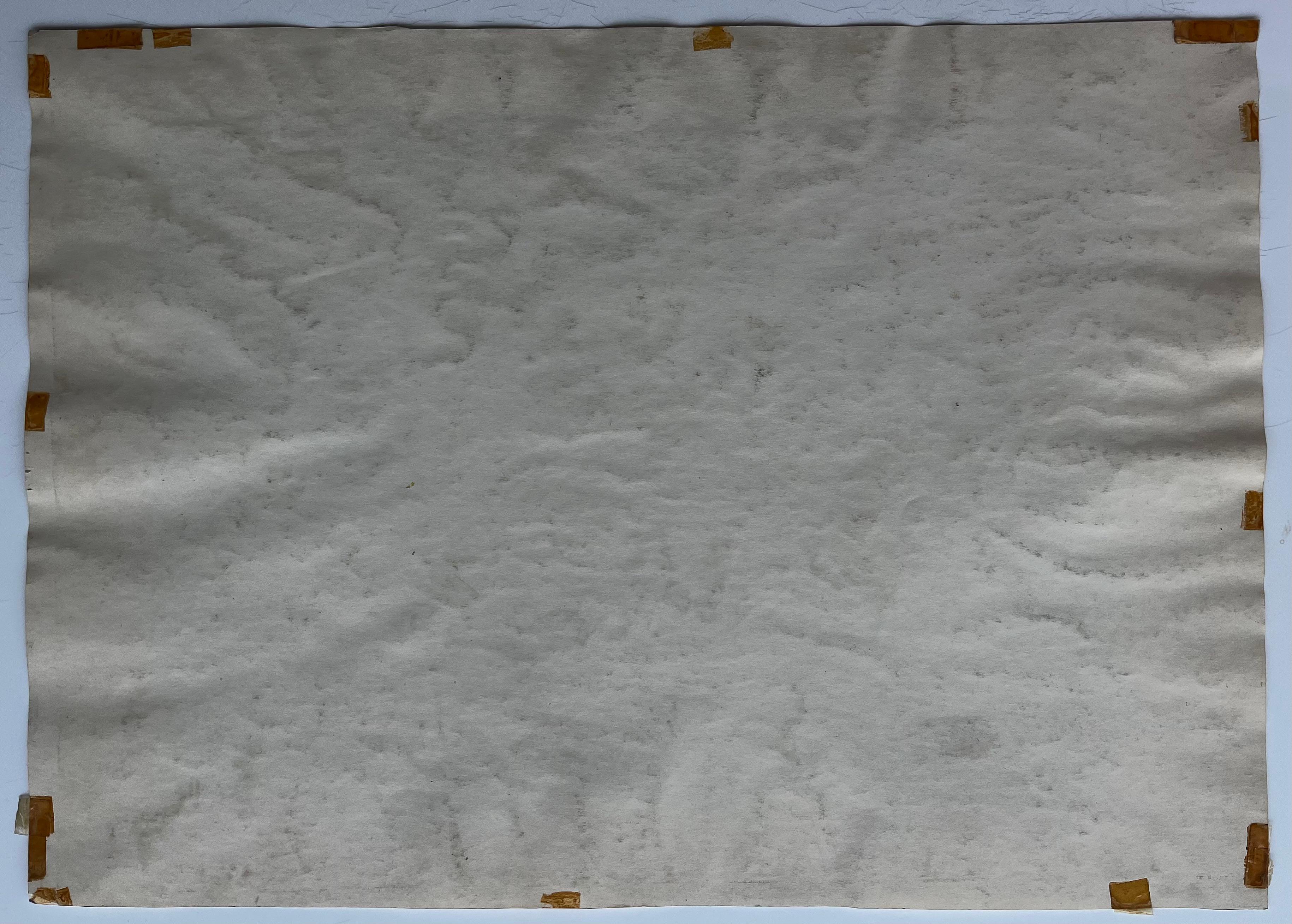 Village de campagne avec clocher d'église Peinture de paysage moderne française en vente 3