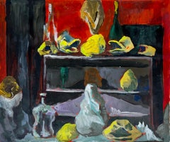 Disegni ad olio di nature morte e acquerelli