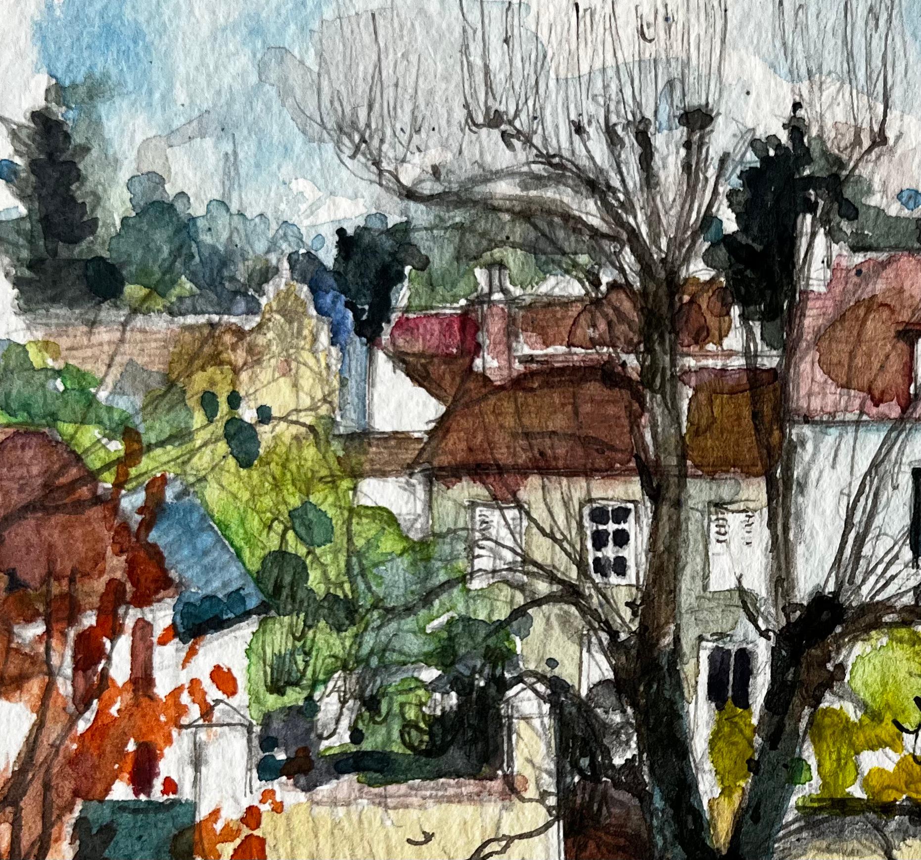 Titre : Maisons du village de Henley avec arbre Aquarelle française post-impressionniste
Artistics : Pierre Neveu (français né en 1929)
Moyen d'expression : Aquarelle sur papier d'artiste, non encadrée
Taille (H x L) : 5.25 x 7 pouces
Signé :