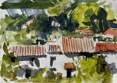 Countryside Houses near Château de Culinon French Landscape