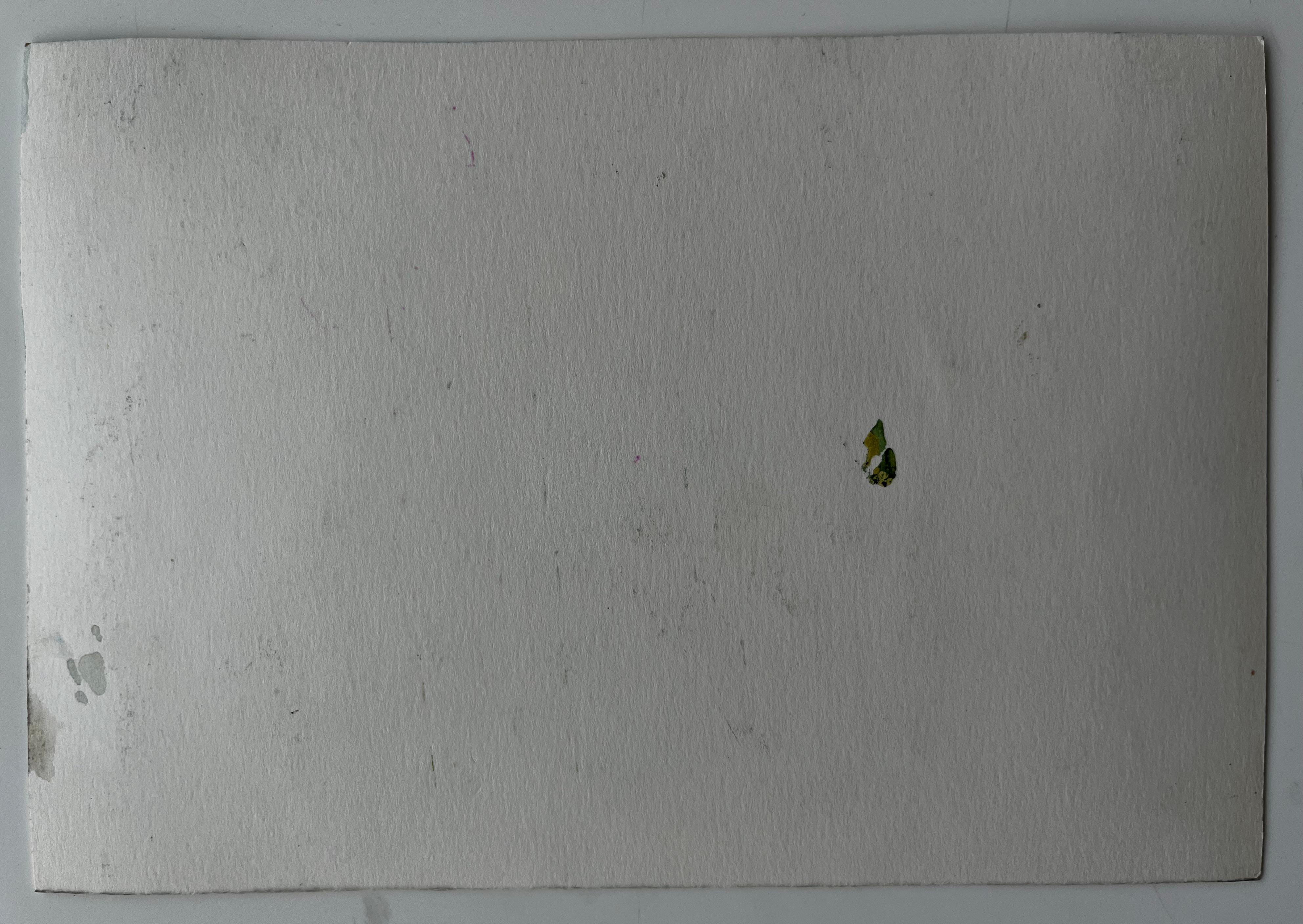 Forcalquier Landscape with Trees and Distant Hilltop Village French Watercolour For Sale 3