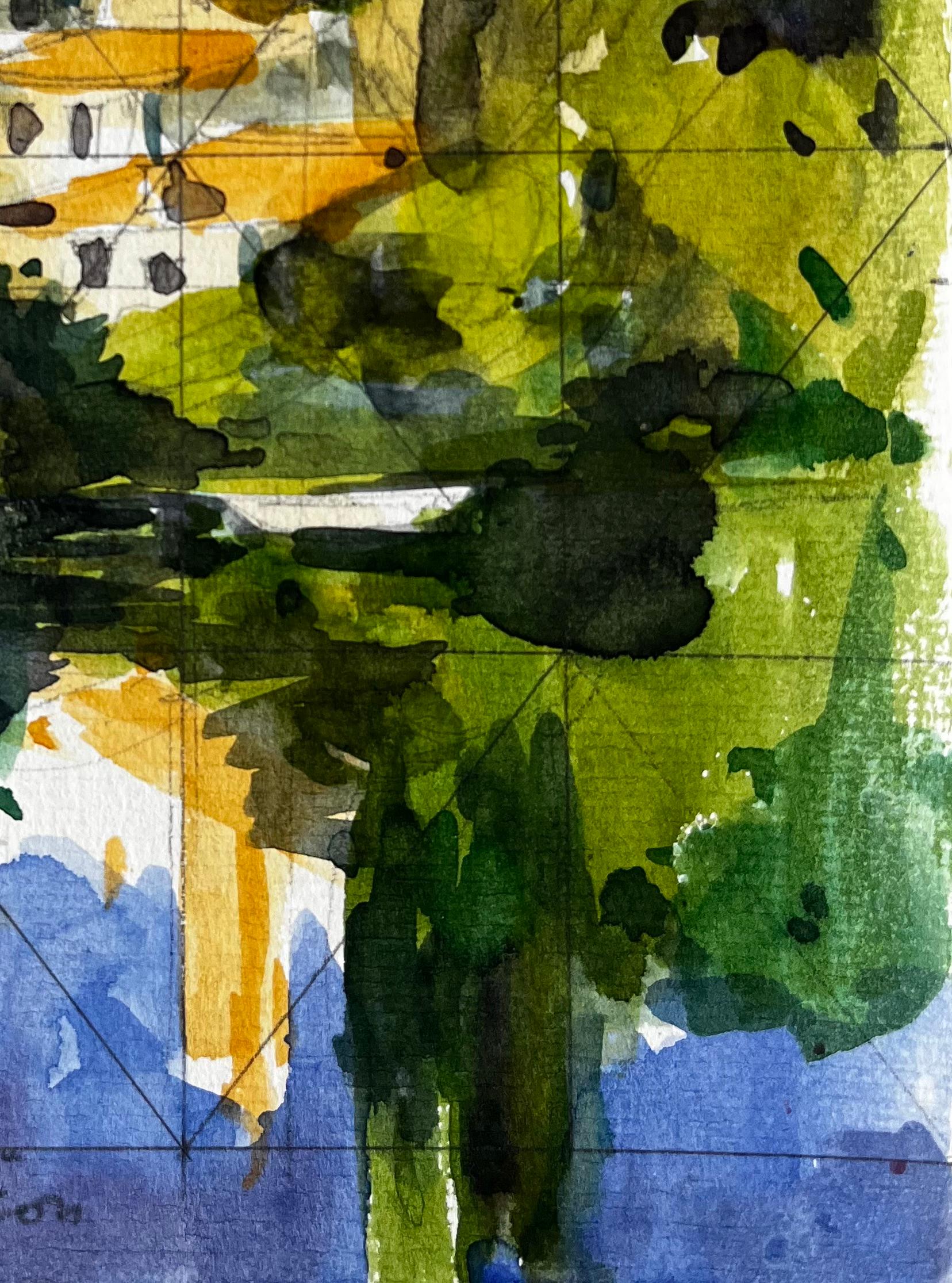 Titolo: Villaggio in cima alla collina di Clisson con chiesa e riflesso del fiume Acquerello francese
Artista: Pierre Neveu (francese, nato nel 1929)
Medium: Acquerello su carta da artisti, senza cornice
Dimensioni (H. x L): 8,75 x 6,25