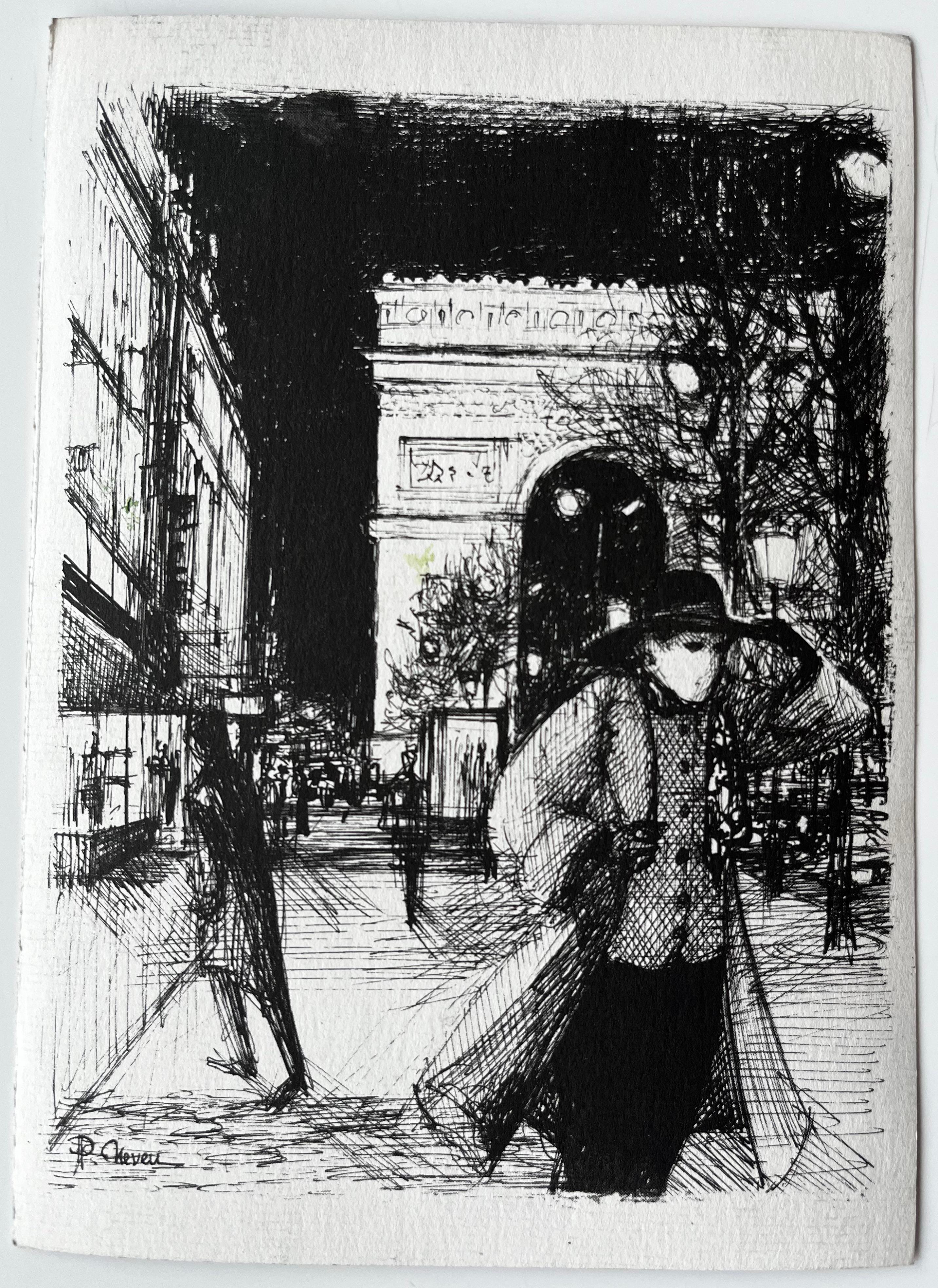 Villaggio collinare di Clisson con chiesa e riflesso del fiume Acquerello francese in vendita 3