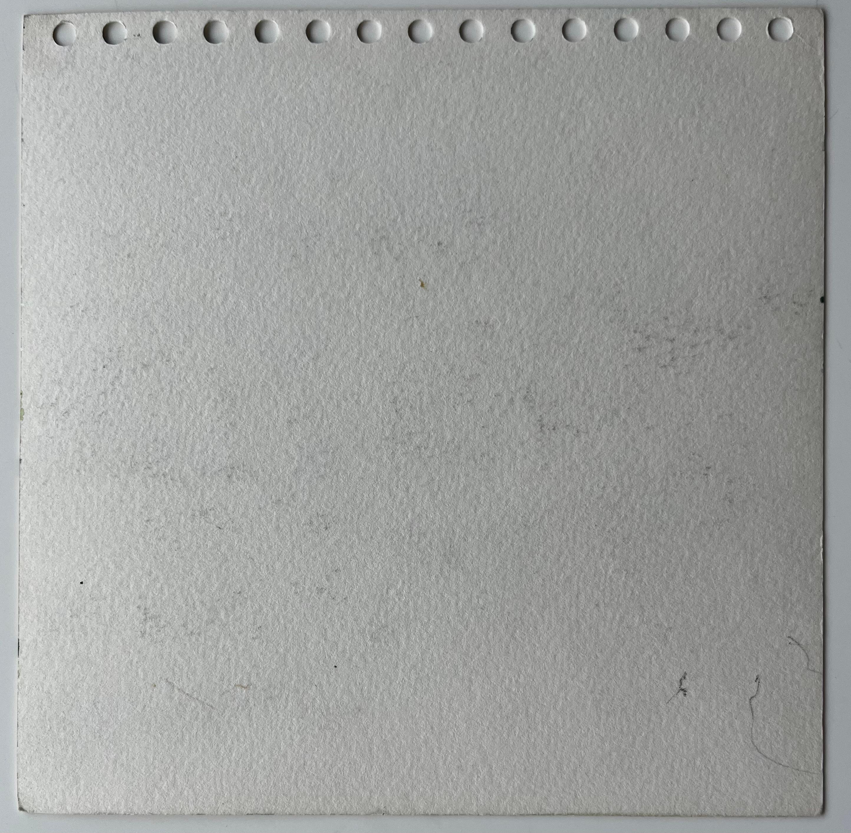 Acquerello La Roche d'Ougla, strada e chiesa della campagna francese in vendita 4