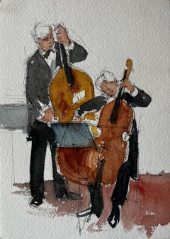 Bemalte Zeichnungen und Aquarellbilder