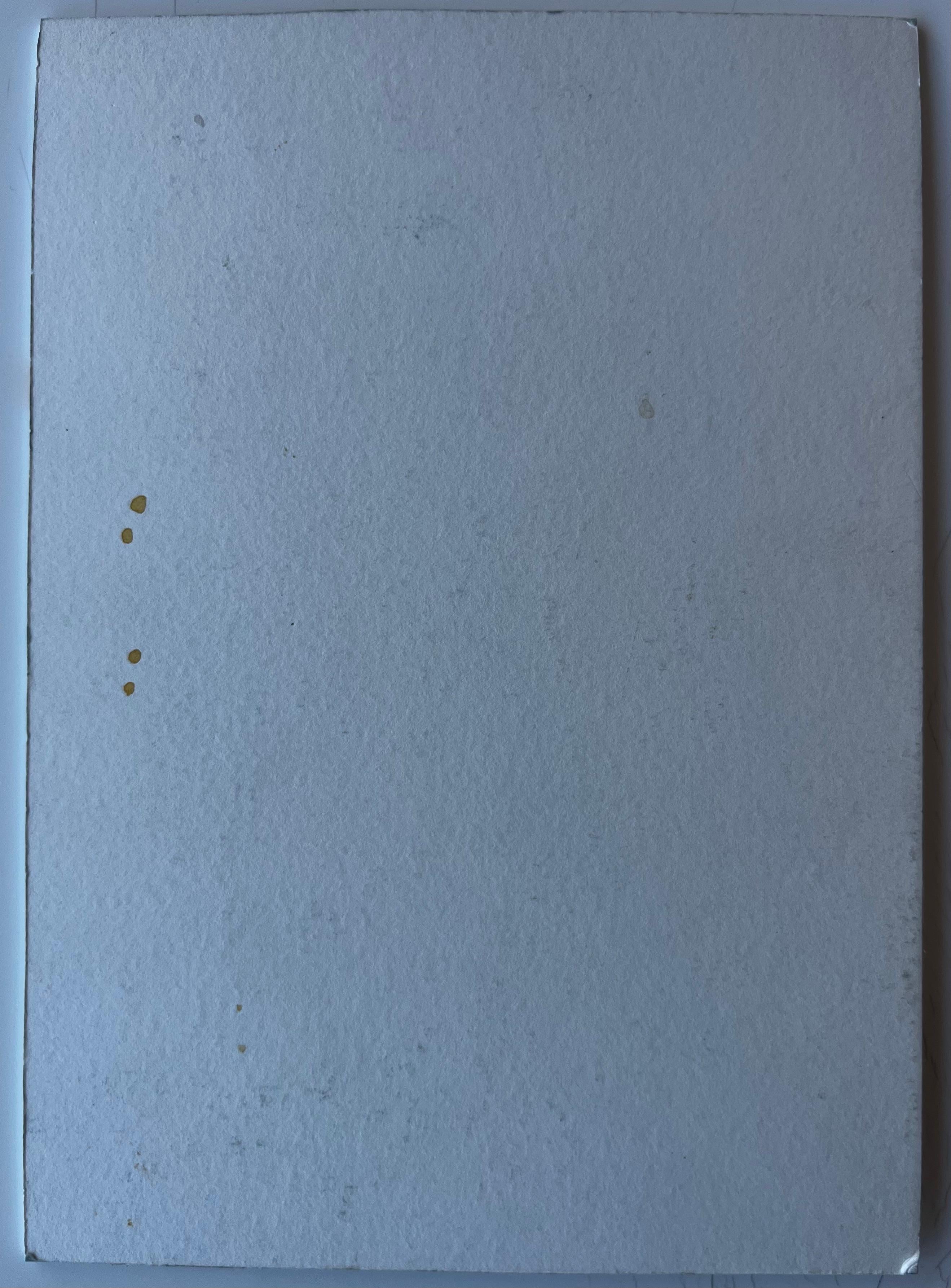 Scène de march�é français avec étalage de fruits Dessin moderniste au feutre et à la gouache en vente 3