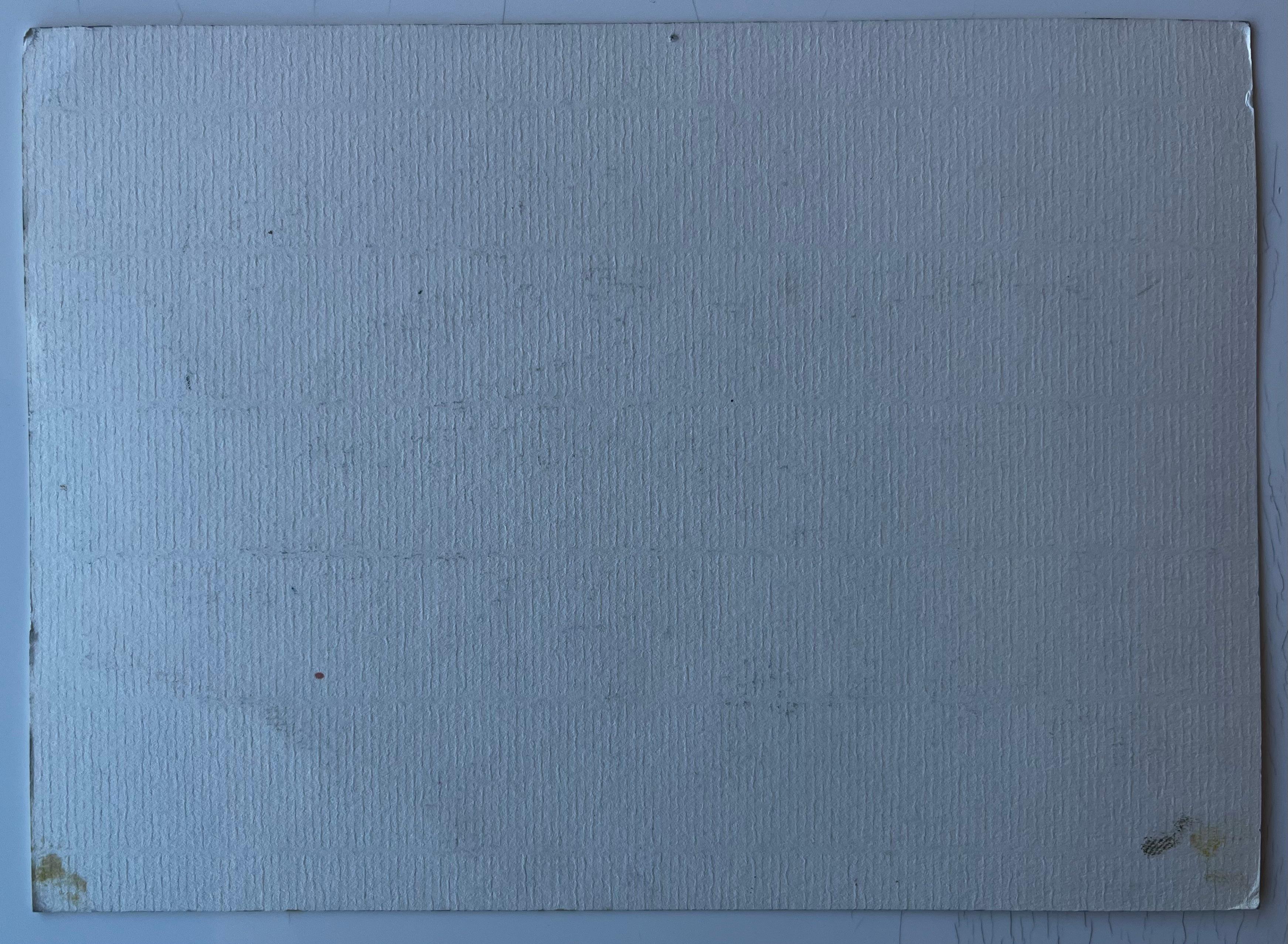 Paisaje campestre francés Acuarela de mediados de siglo de Pierre Neveu en venta 7