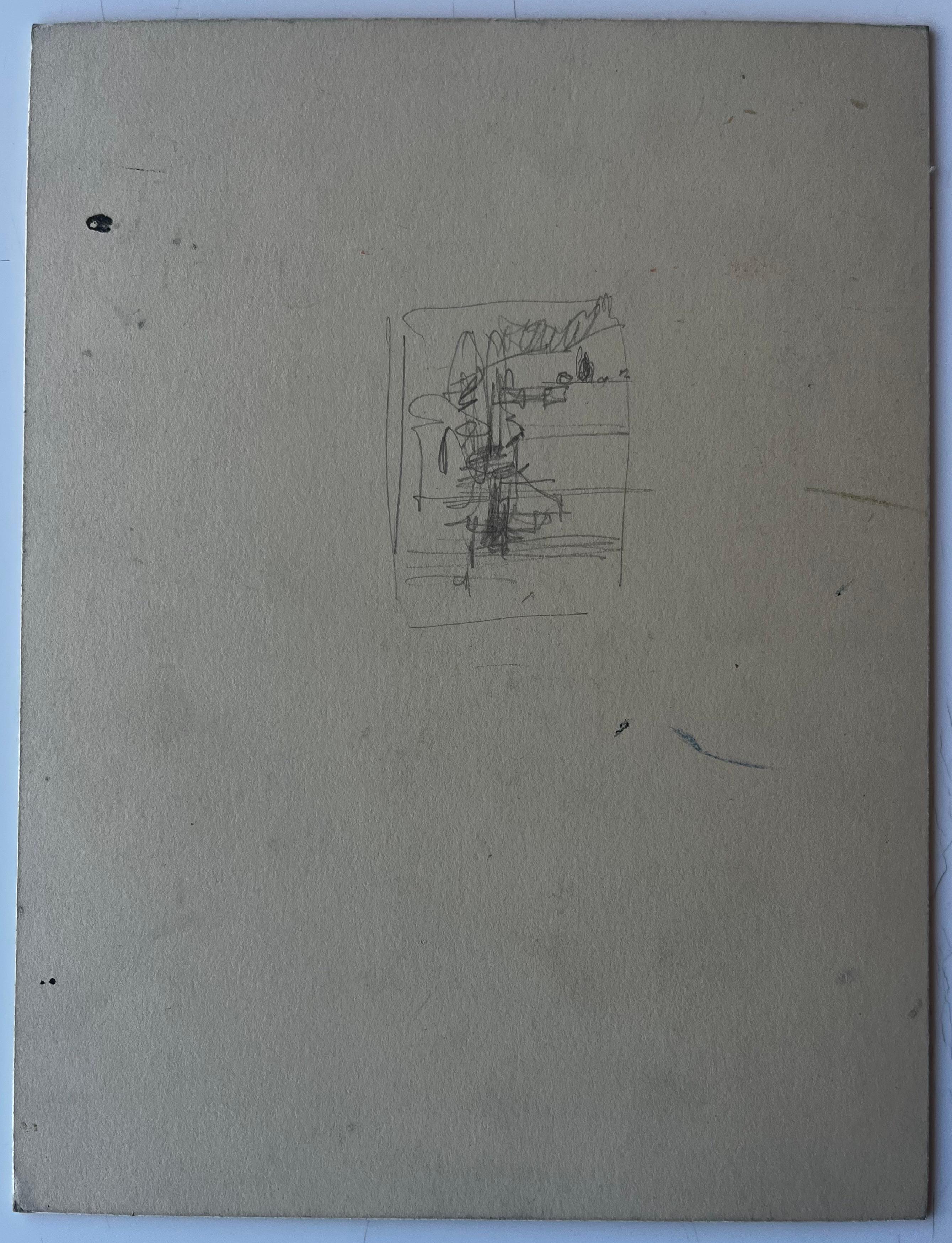 Árbol en valle de montaña Paisaje francés Acuarela de Pierre Neveu en venta 7