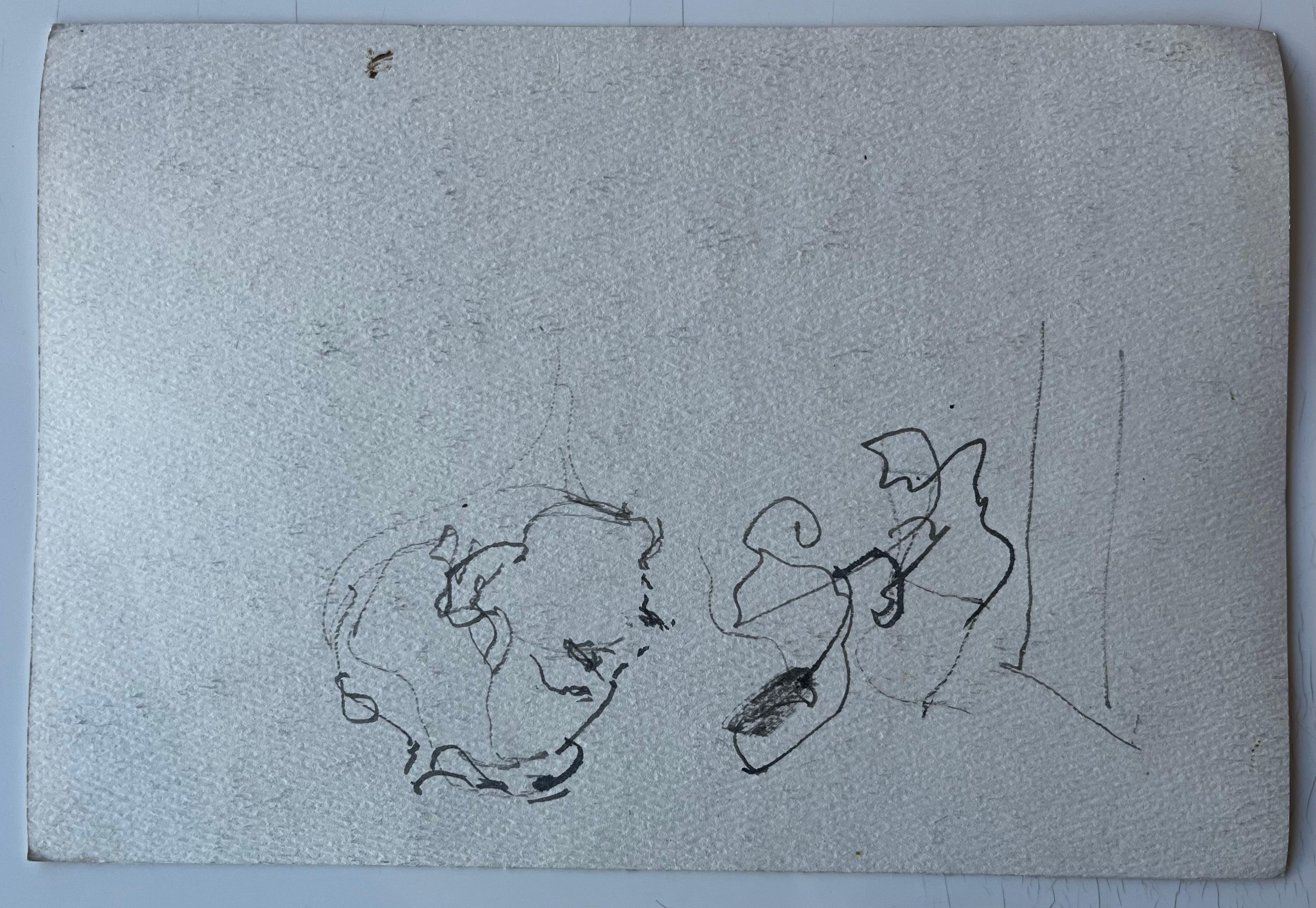 Cattedrale di Notre Dame Parigi Fiume Senna Acquerello francese Paesaggio urbano in vendita 3