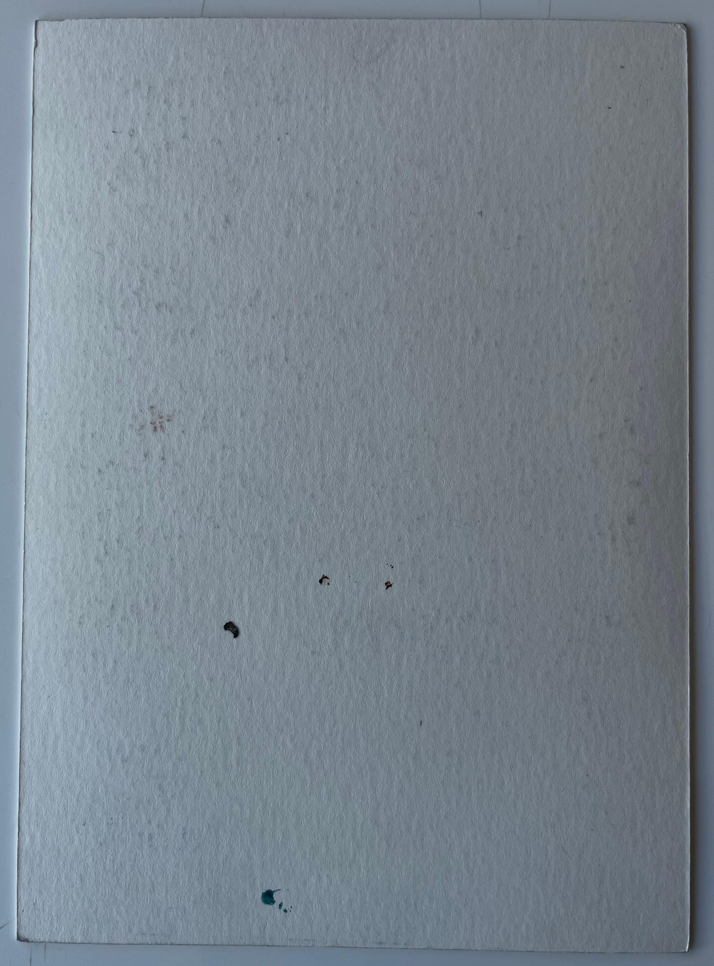 Le Pontreau Côte française Cabanes de pêche aquarelle Scène maritime en vente 2