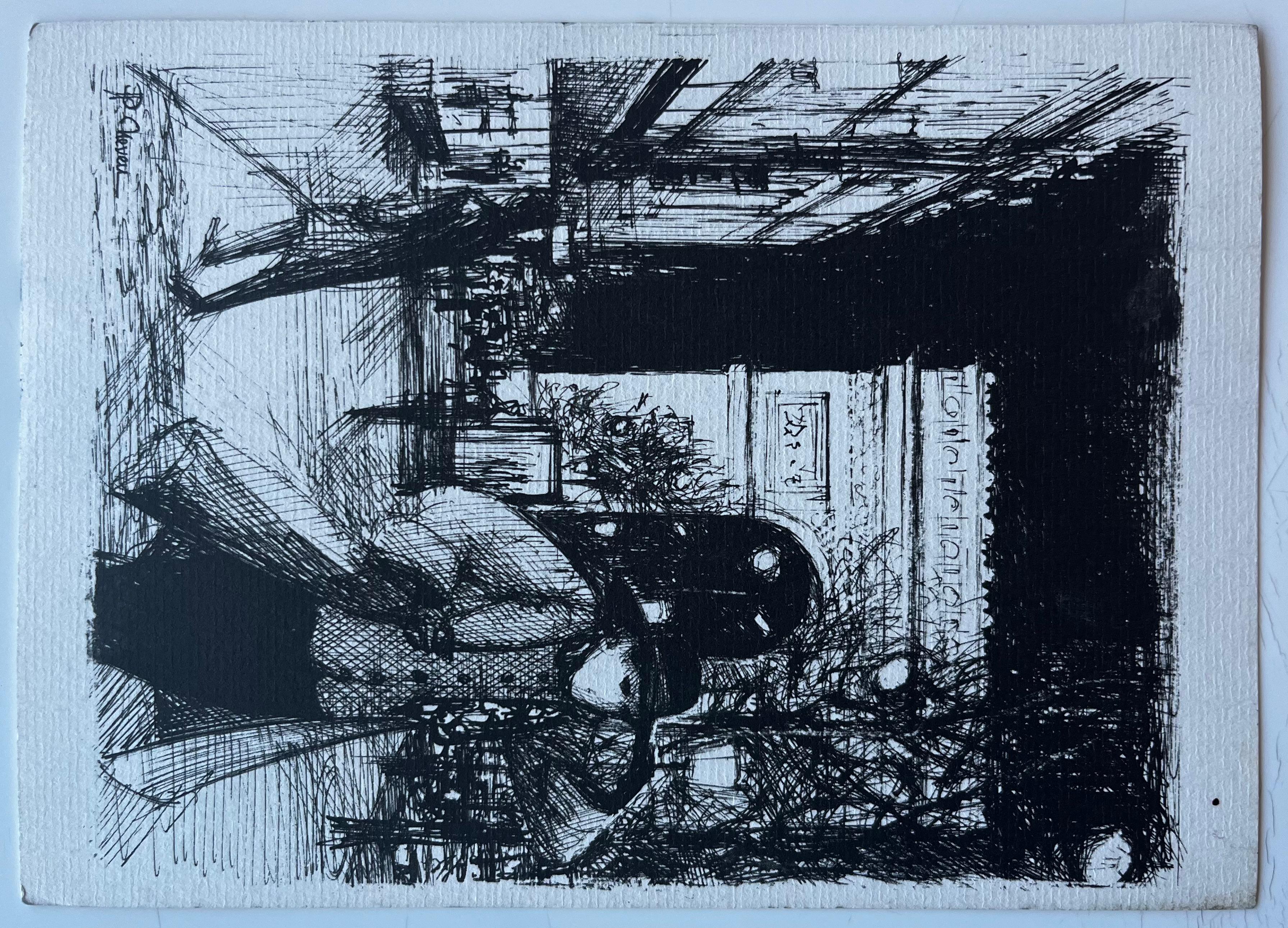 Paesaggio delle Highlands scozzesi di Loch Lomond Acquerello di Pierre Neveu in vendita 7