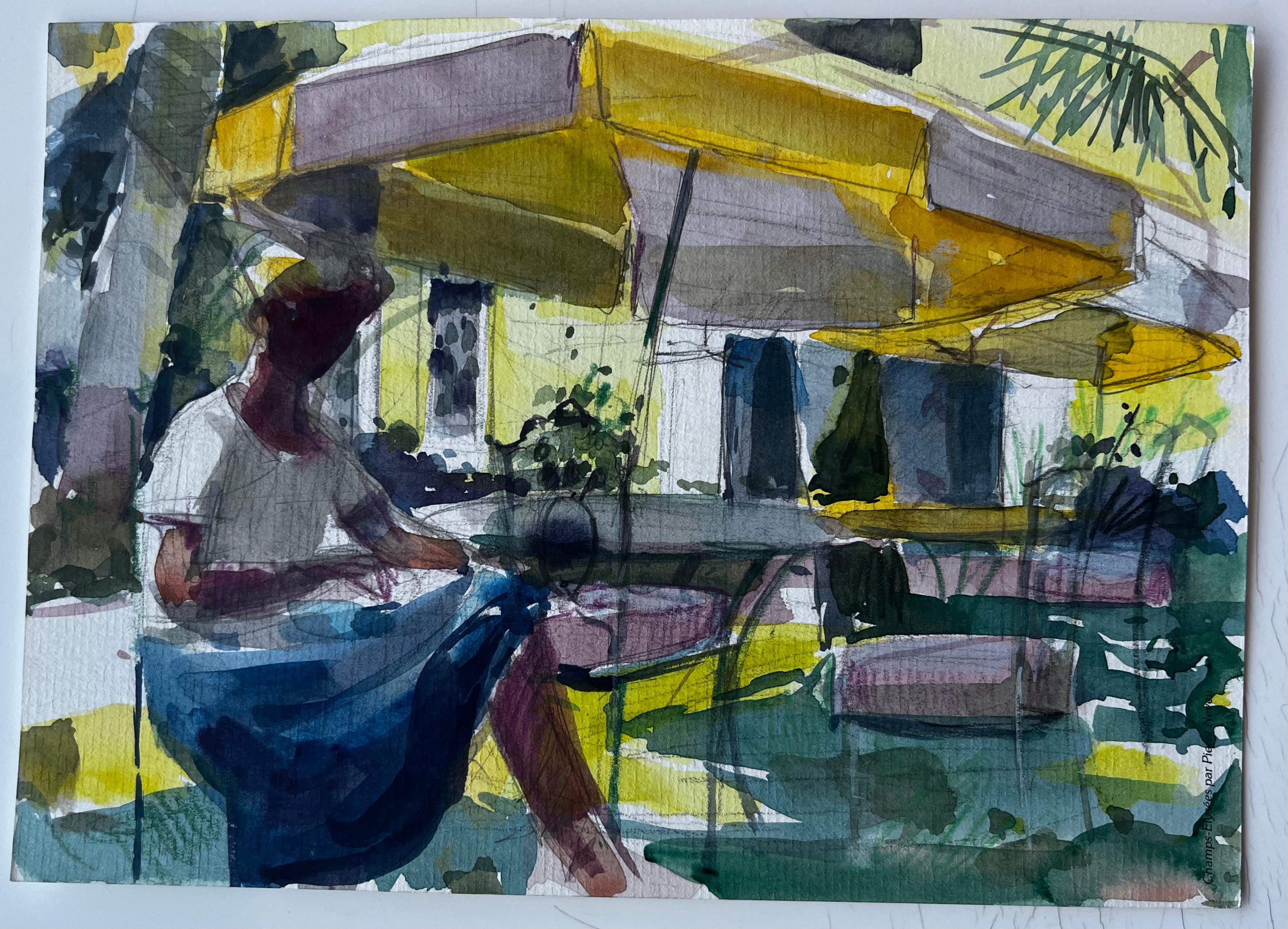 Sombra de jardín Estudio de figura de terraza francesa de Pierre Neveu en venta 1