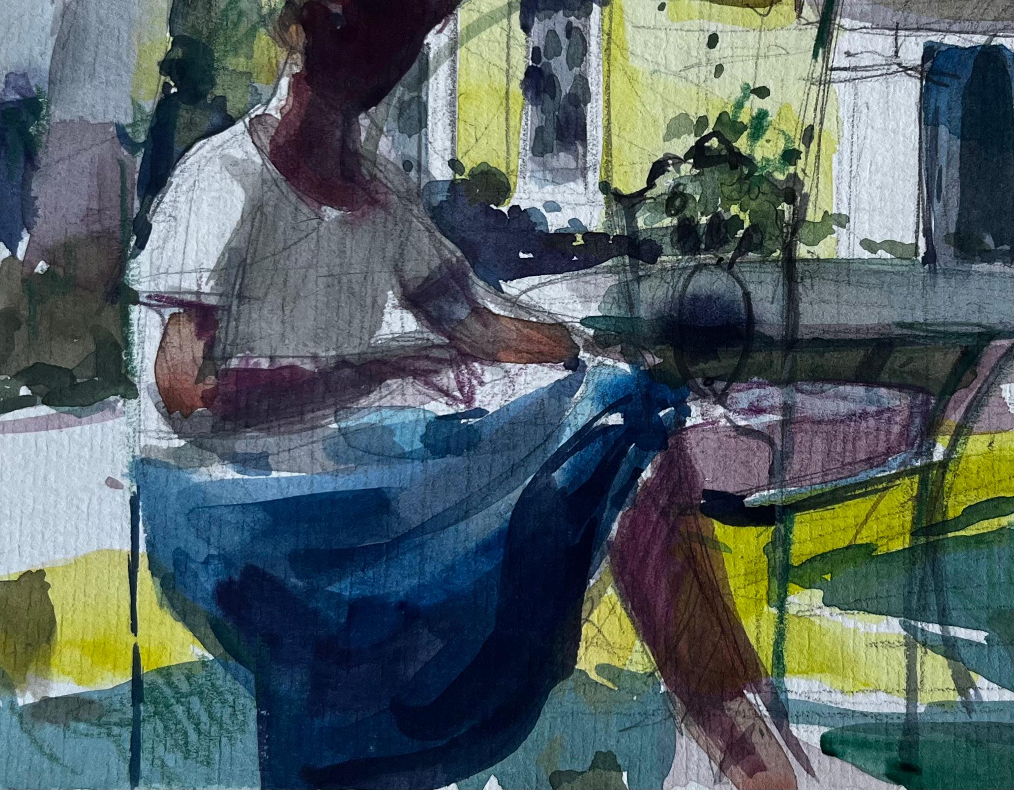 Sombra de jardín Estudio de figura de terraza francesa de Pierre Neveu en venta 4