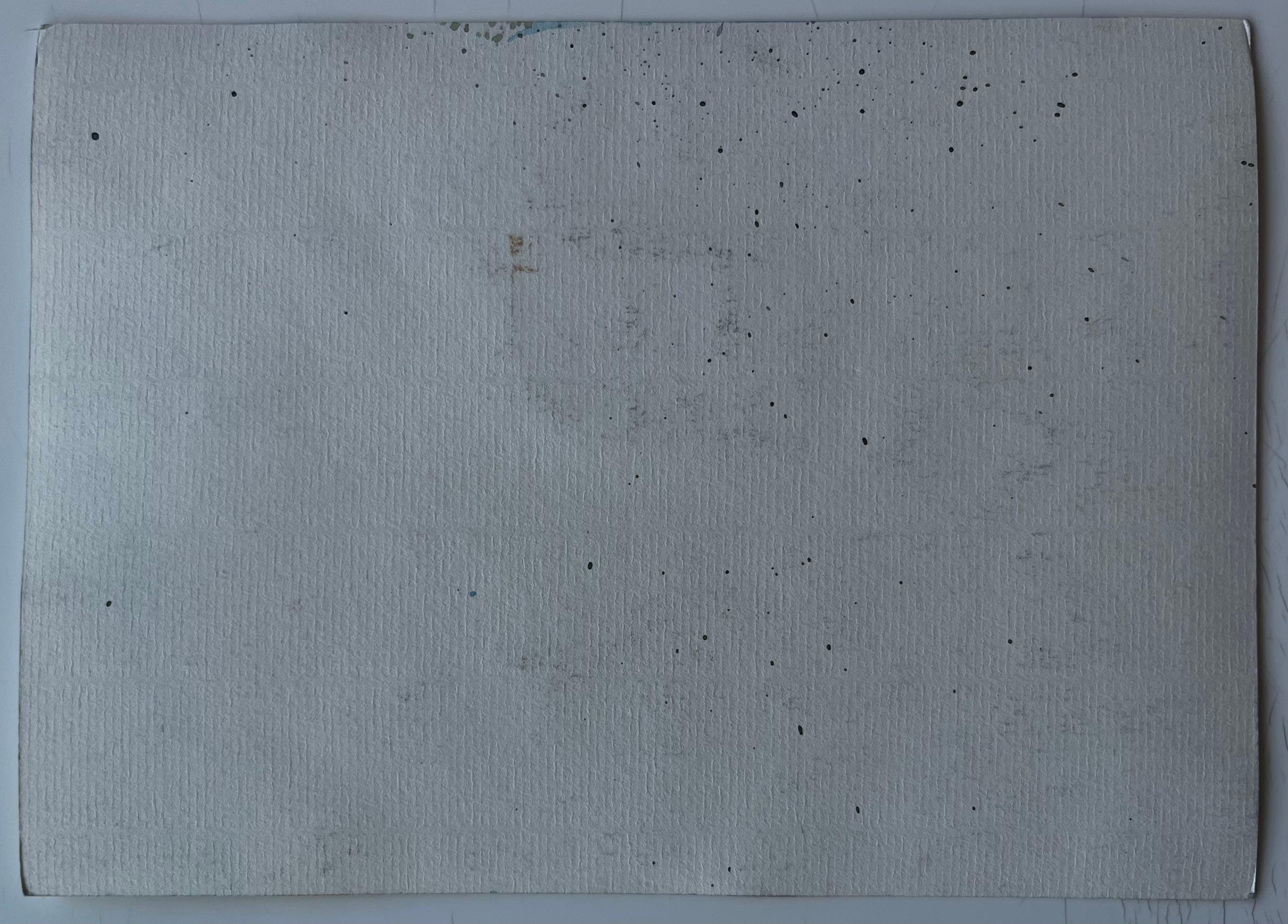 Paesaggio di villaggio francese con chiesa, acquerello di Pierre Neveu in vendita 7