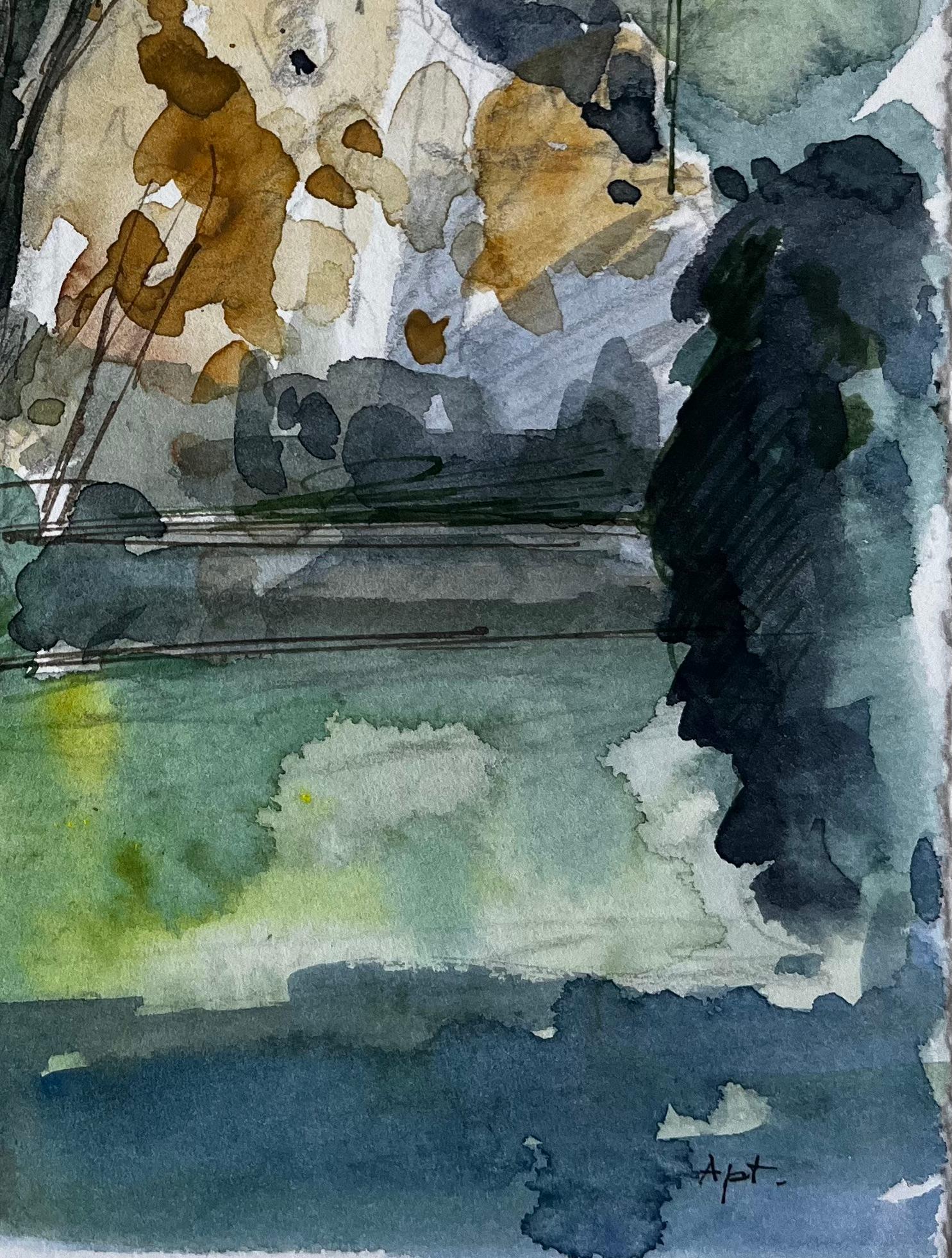 Titre : Maisons méditerranéennes au sommet d'une colline, cyprès et paysage ensoleillé Aquarelle
Artistics : Pierre Neveu (français né en 1929)
Support : Aquarelle sur carte, non encadrée
Taille (H x L) : 11.25 x 7.5 pouces
Signé en bas à