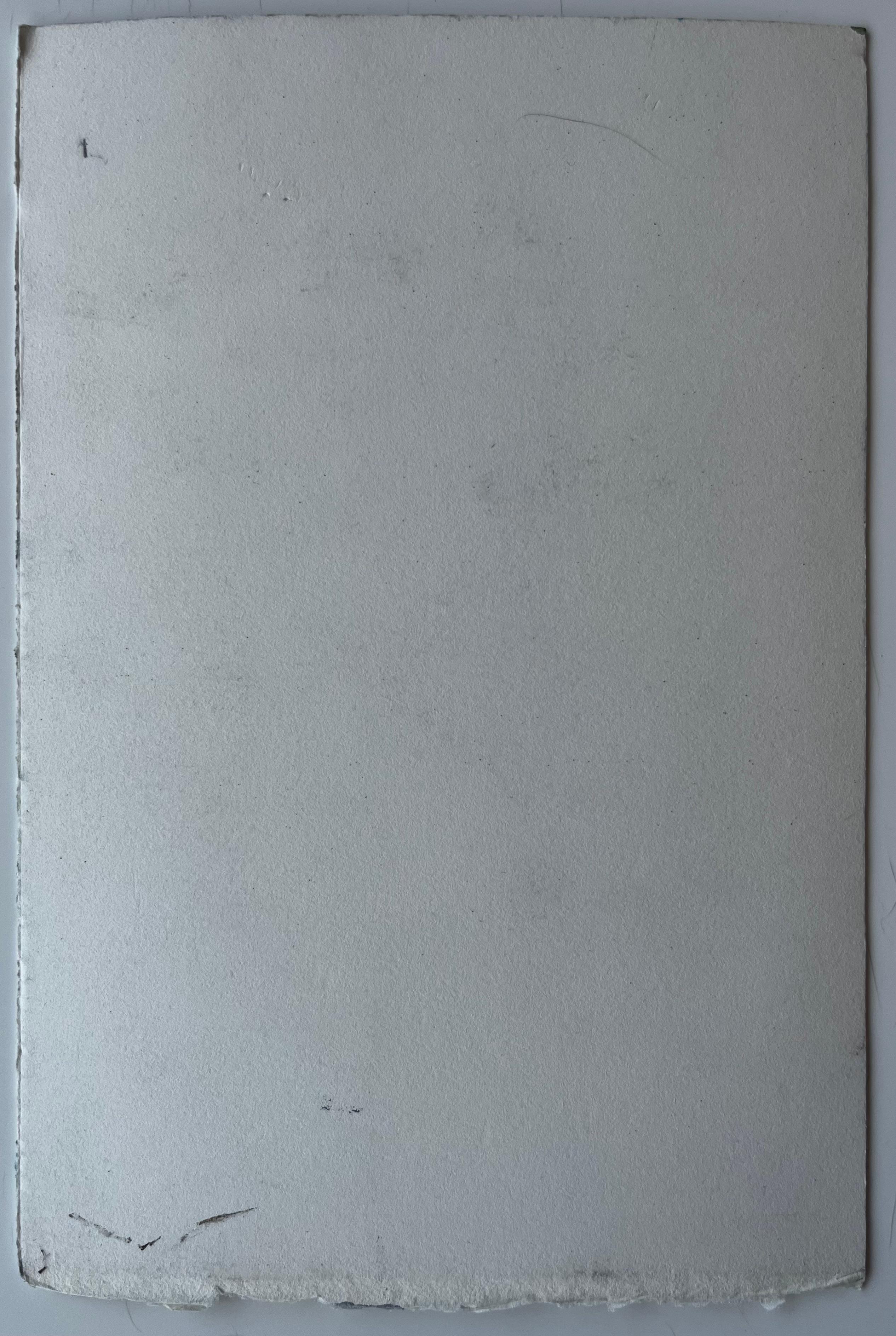 Maisons méditerranéennes au sommet d'une colline Cyprès et paysage ensoleillé Aquarelle en vente 3