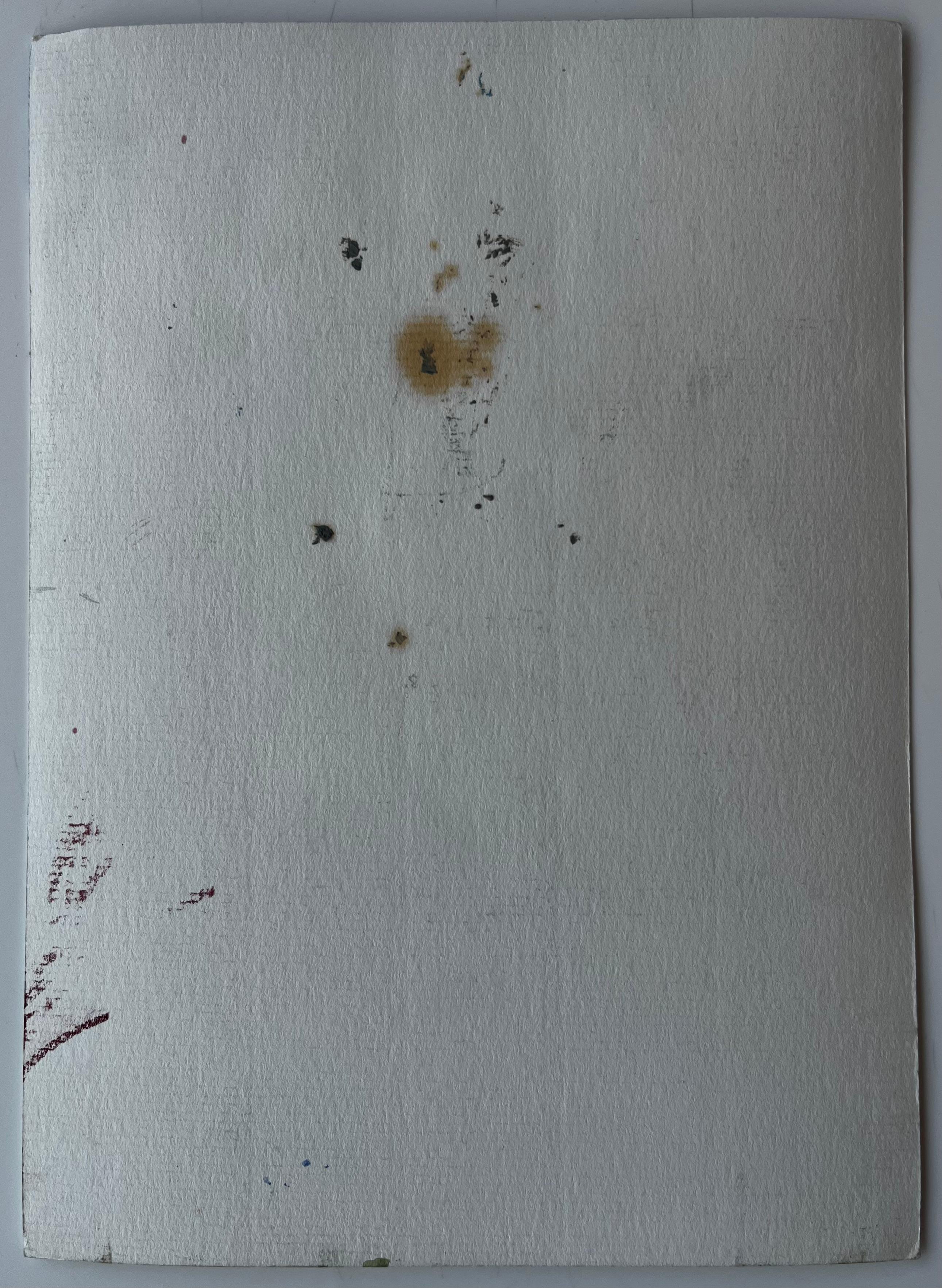 Mittelmeer-Fischerboote Küsten-Hafen-Szene Aquarell von Pierre Neveu im Angebot 7