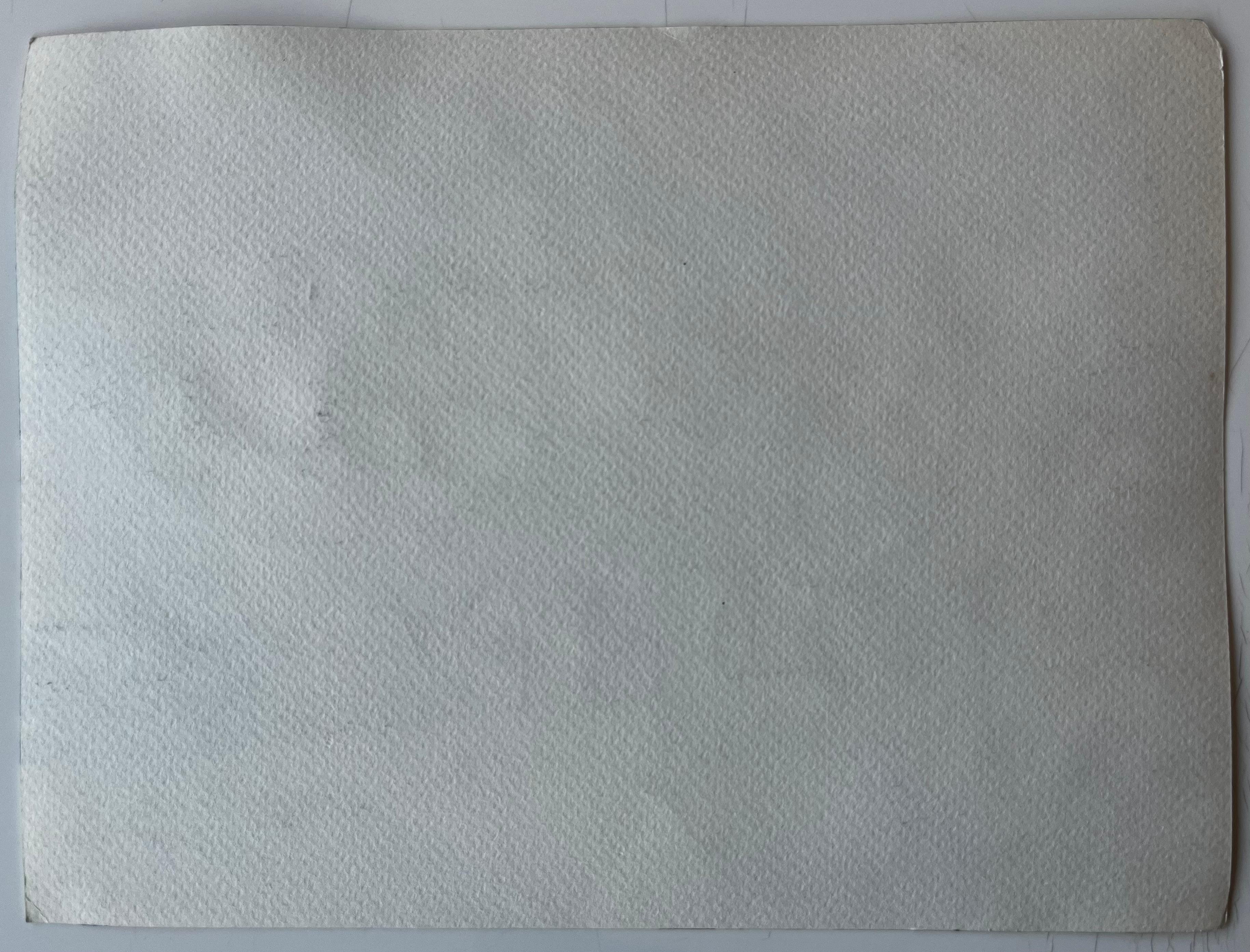 Village sur la colline Maisons blanches Toits en terre cuite Oliviers Étude à l'aquarelle en vente 2