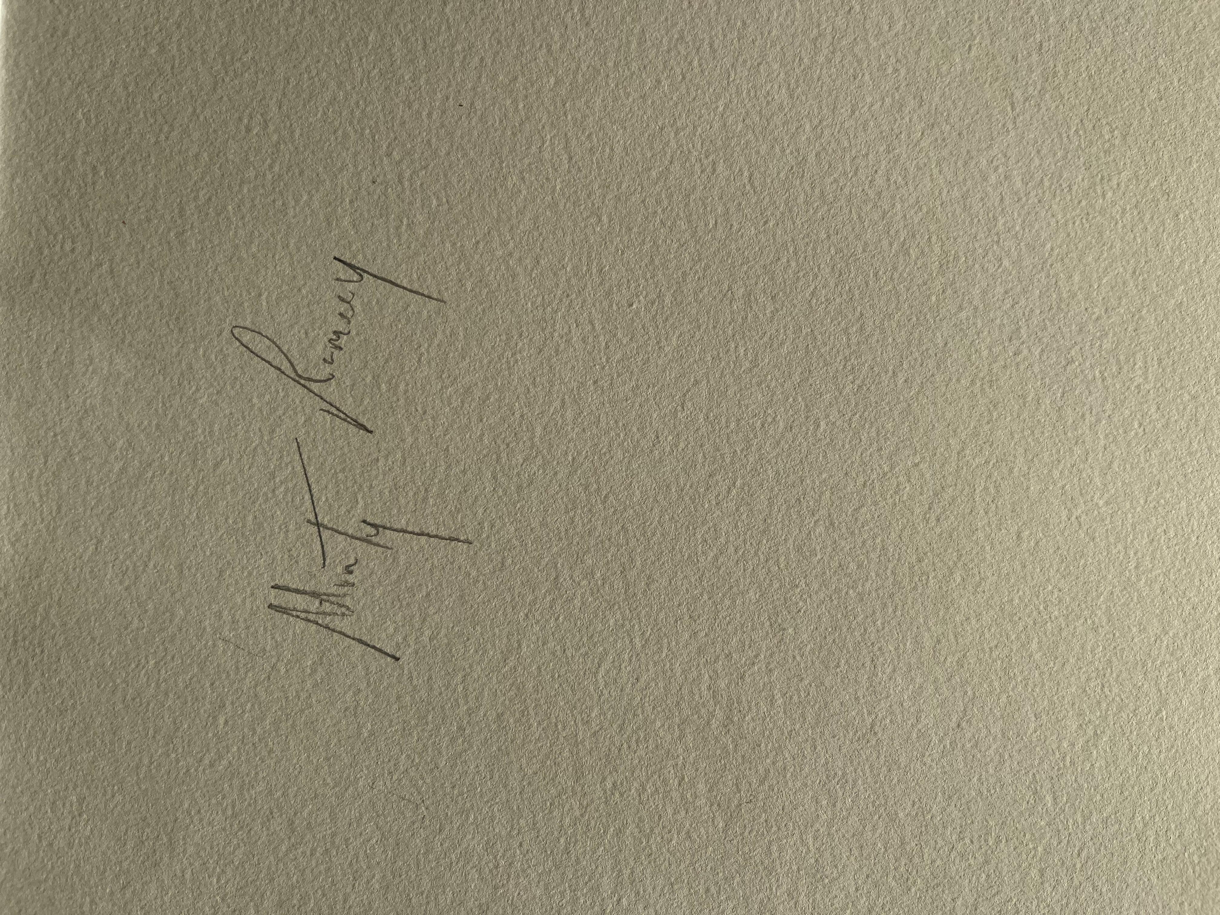 Debout, vue de dos, figure masculine nue expressive Dessin de vie contemporain en vente 3