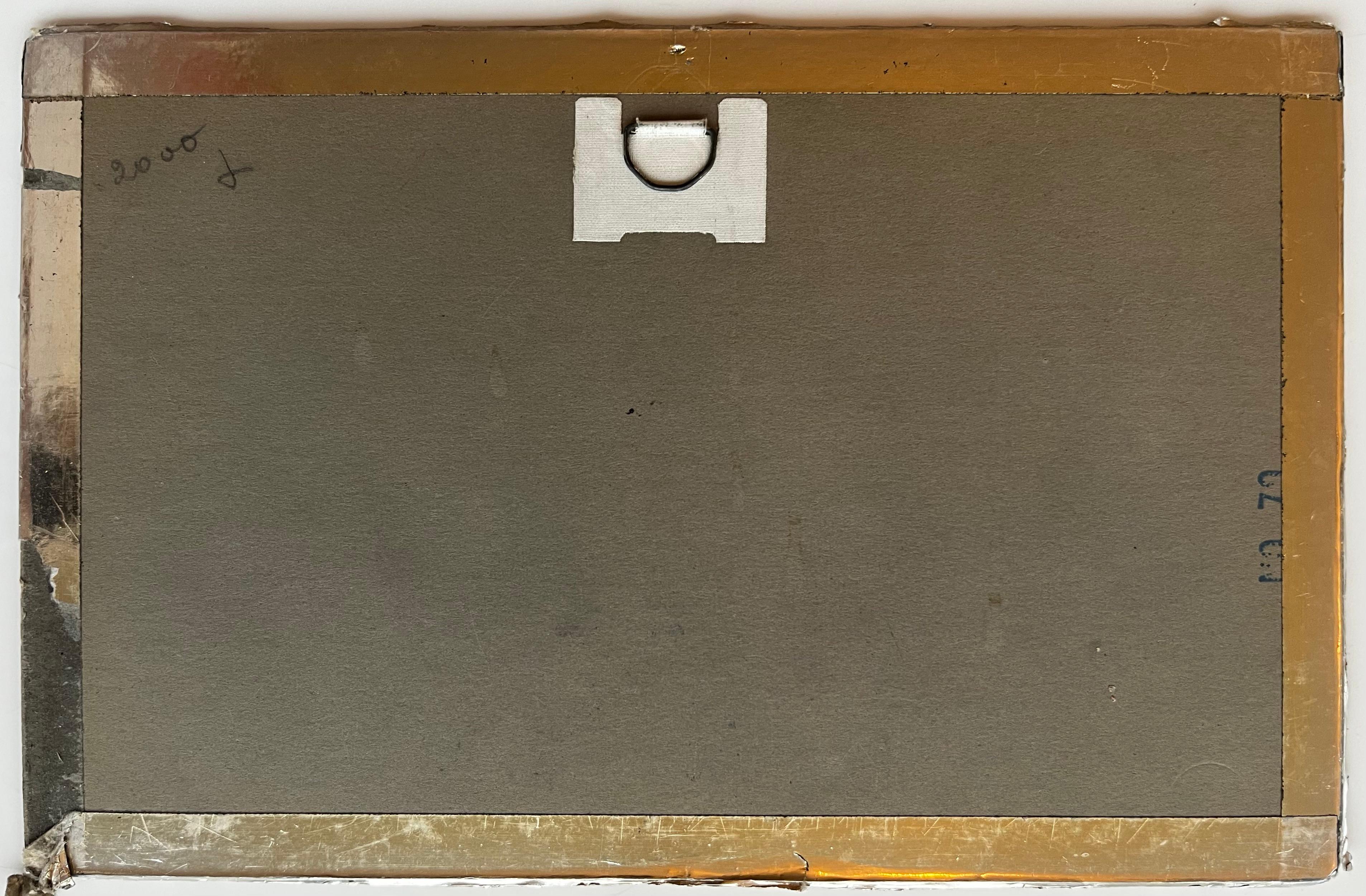 Bateaux de la côte française Marée basse Plage Rivage Bateaux de pêche et ciel Aquarelle en vente 1